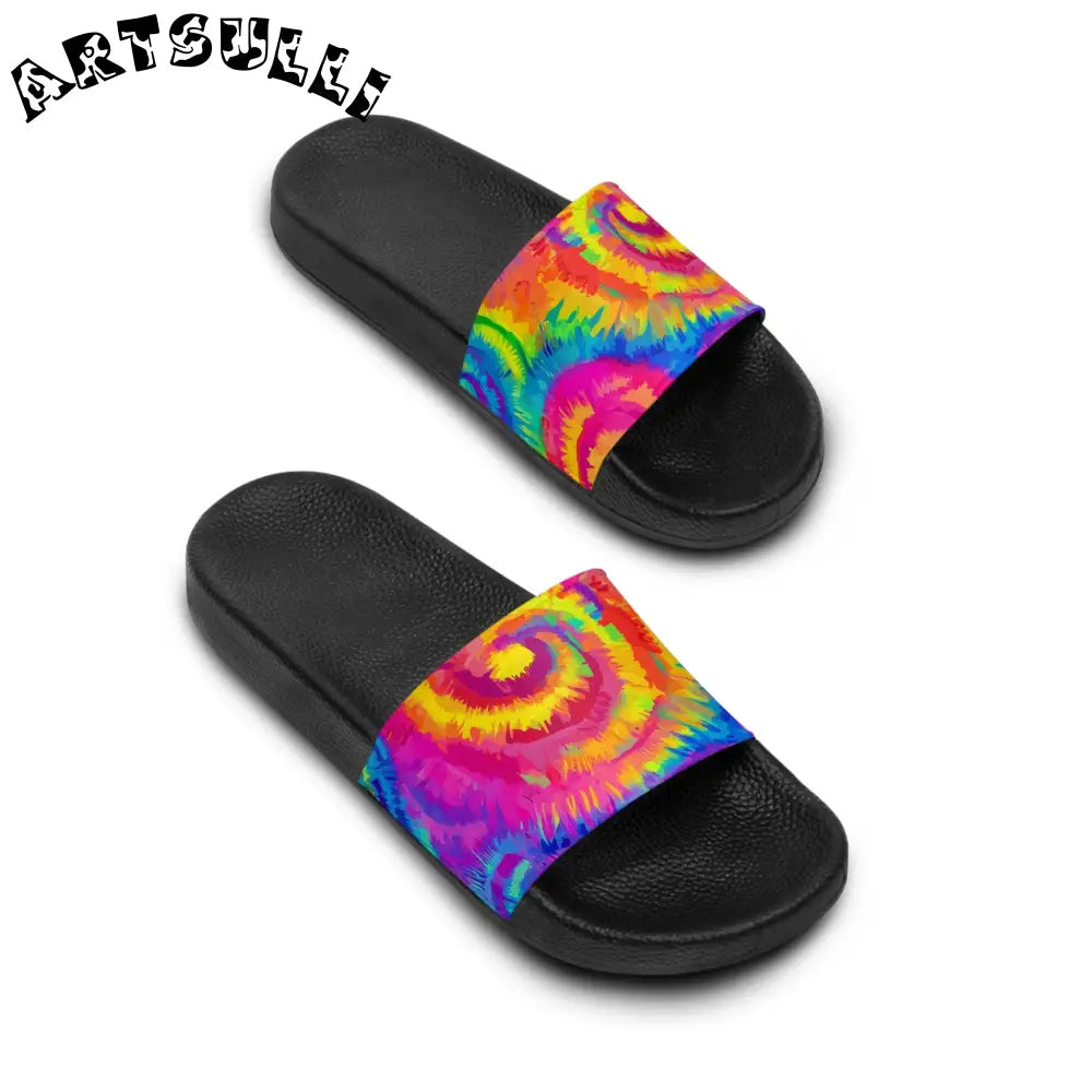 JAKKOUTTHEBXX Arcane Tie Dye Men’s Slide Sandals JAKKOUTTHEBXX