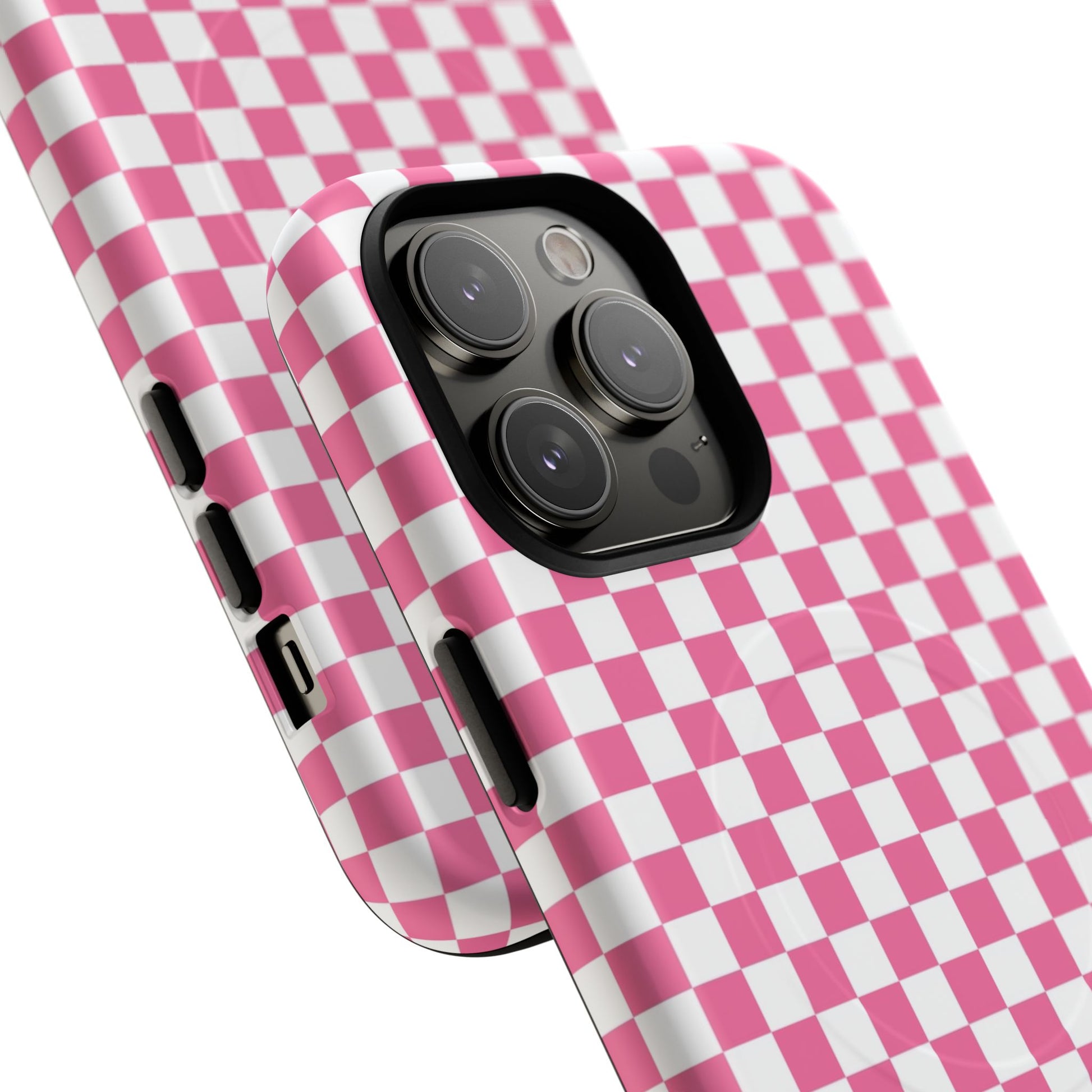 Yuyushiki Pink Check Tough Magnetic Cases, Artsulli - Art is Long, Life is Short, Phone Case, , , , , , , 