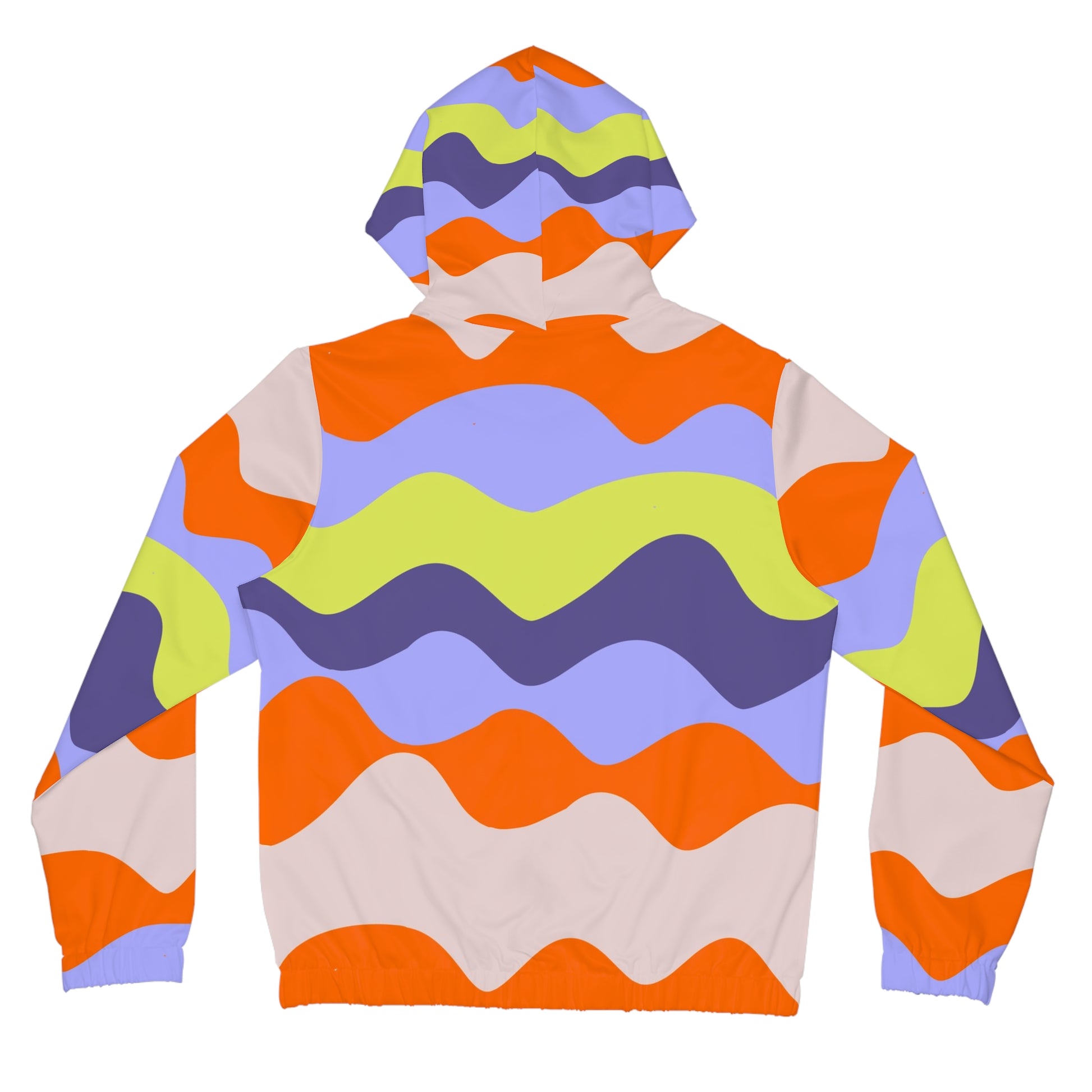Waves Red and Blue Women’s Full-Zip Hoodie (AOP), Artsulli - Art is Long, Life is Short, All Over Prints, , , , , , , 