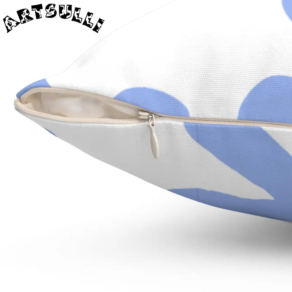JAKKOUTTHEBXX Water Splash Spun Polyester Square Pillow