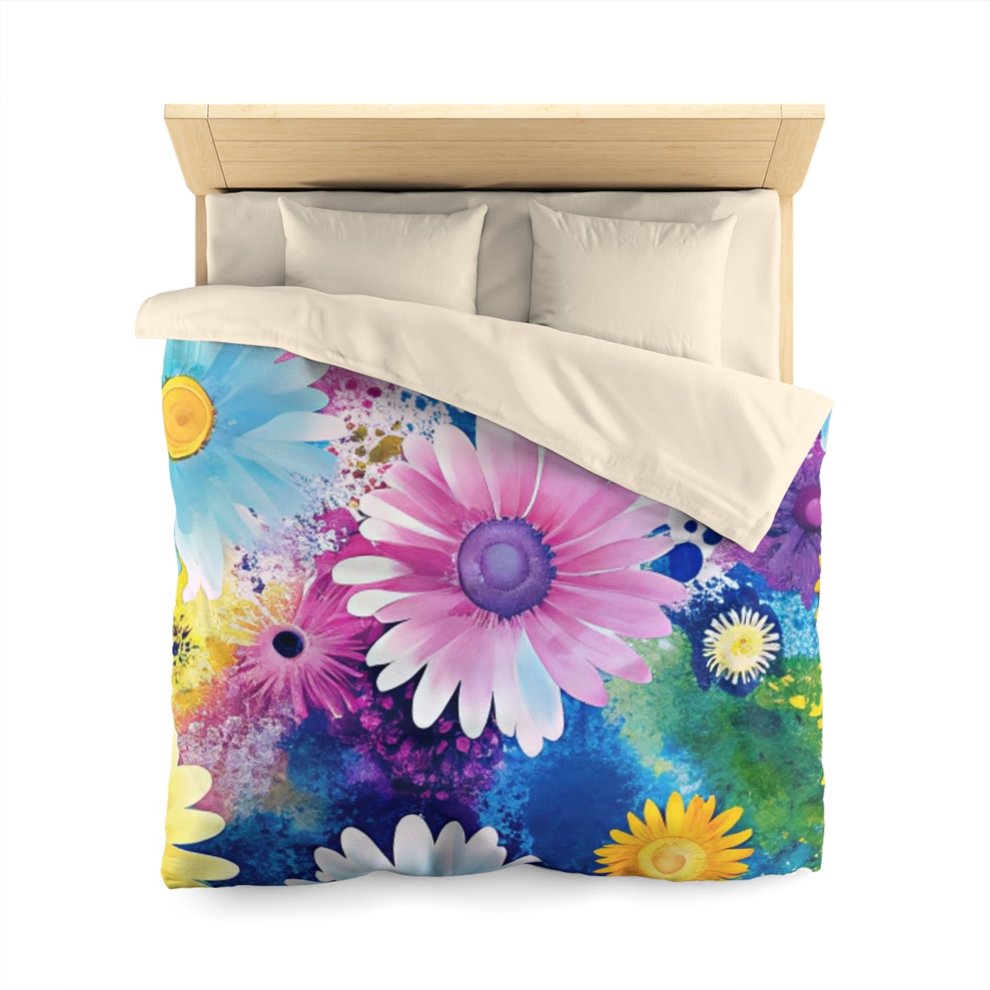Magical Flower Explosion Multi-Color Microfiber Duvet Cover, Artsulli - Art is Long, Life is Short, Home Decor, , , , , , , 