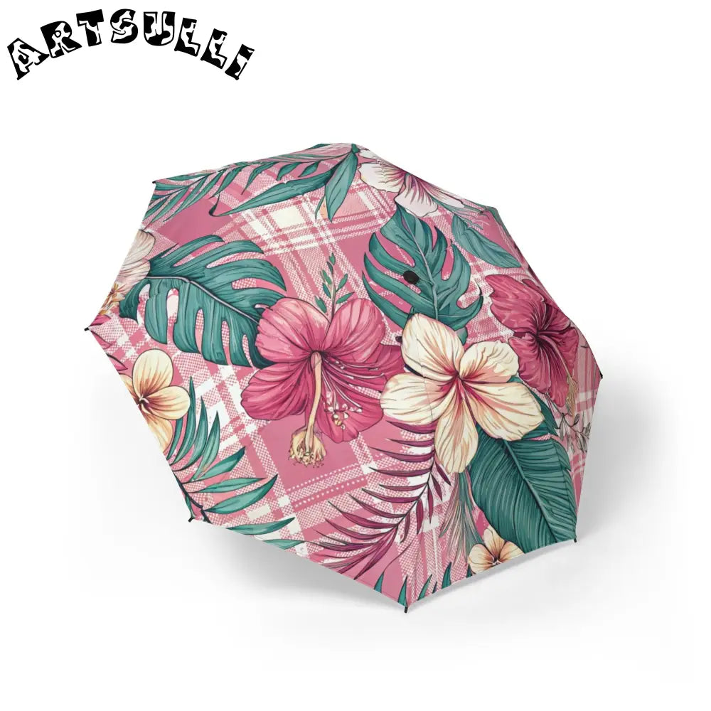 JAKKOUTTHEBXX Plaid x Floral Burgundy and Green Semi-Automatic