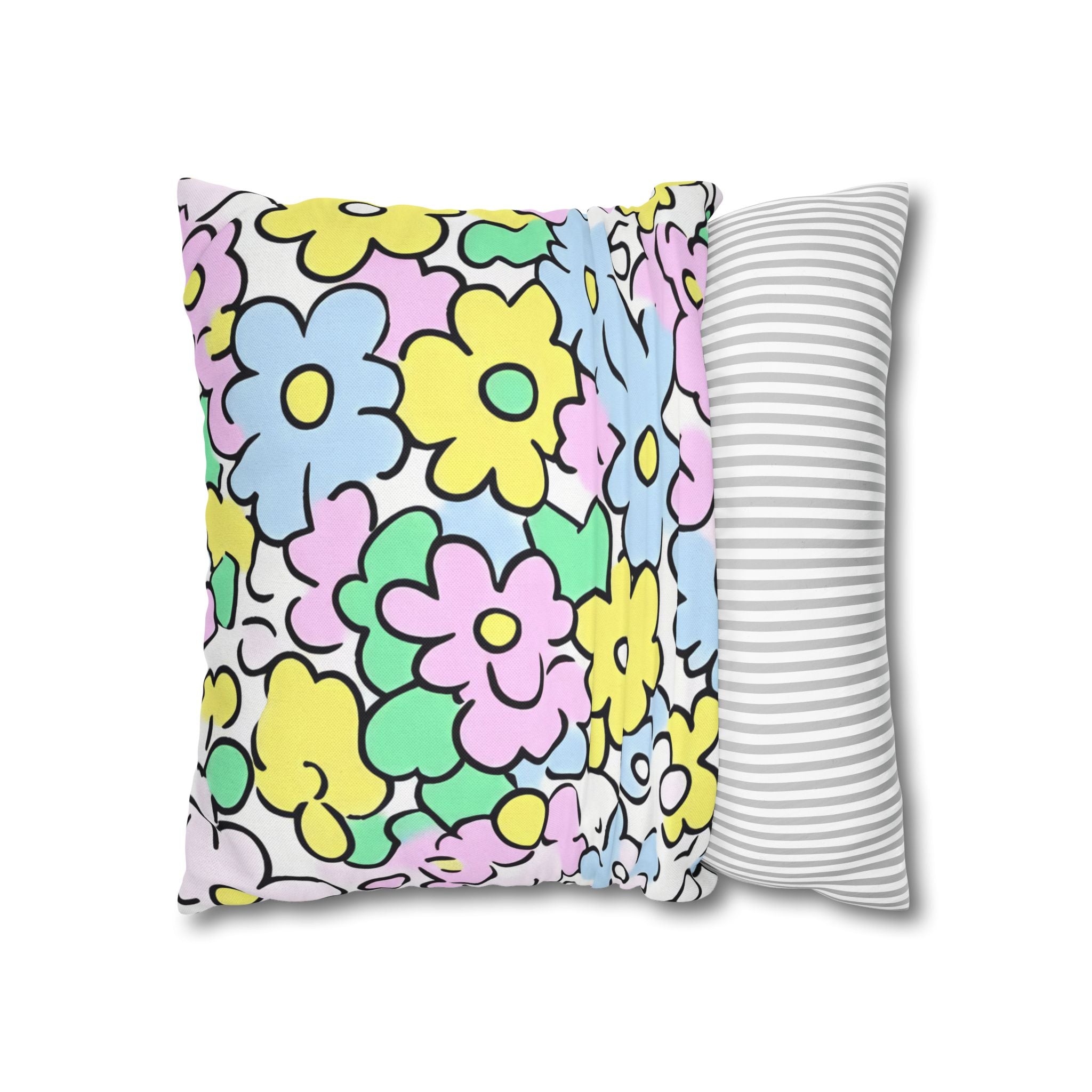 Spun Polyester Square Pillowcase