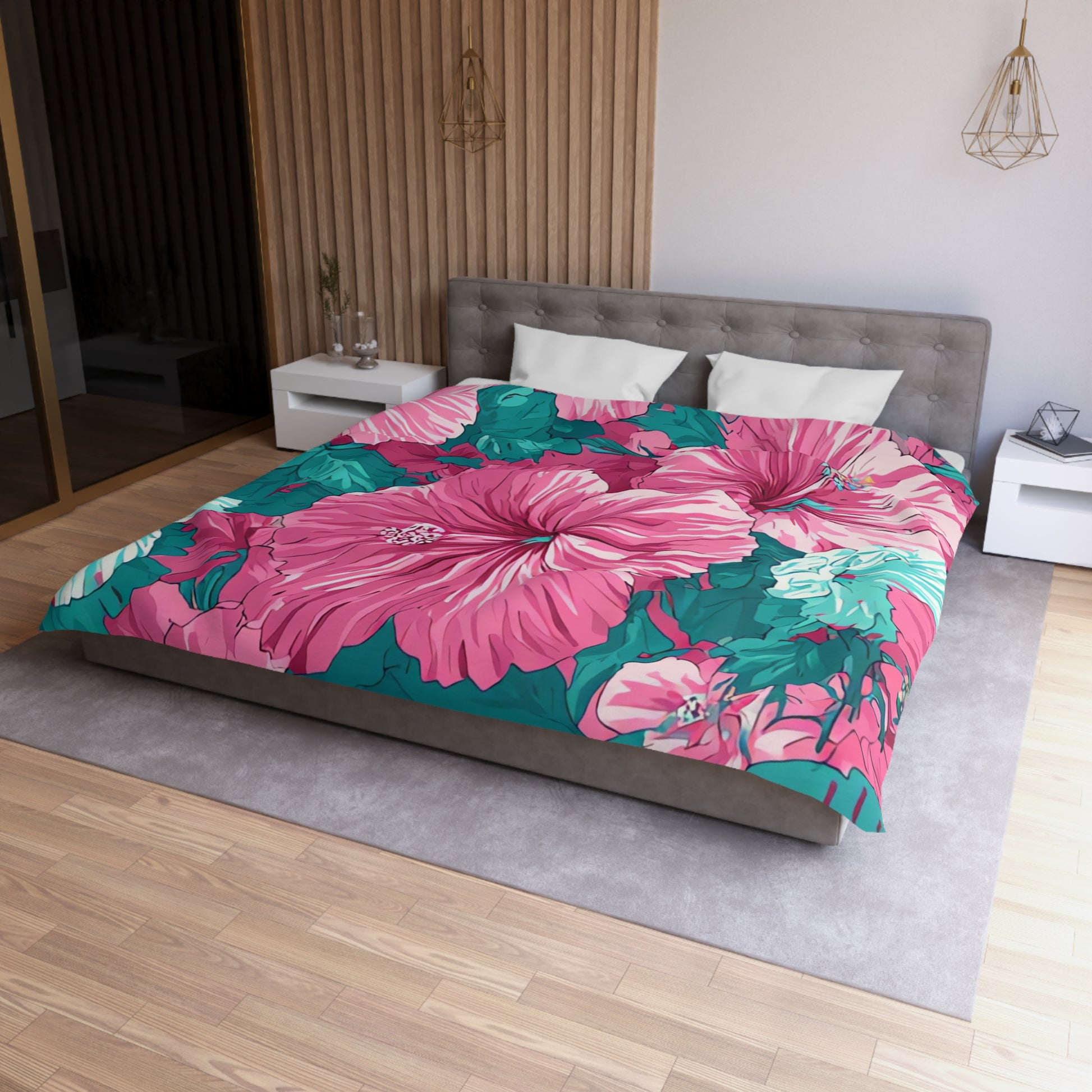 Flowerpunk Aloha Microfiber Duvet Cover, Artsulli - Art is Long, Life is Short, Home Decor, , , , , , , 