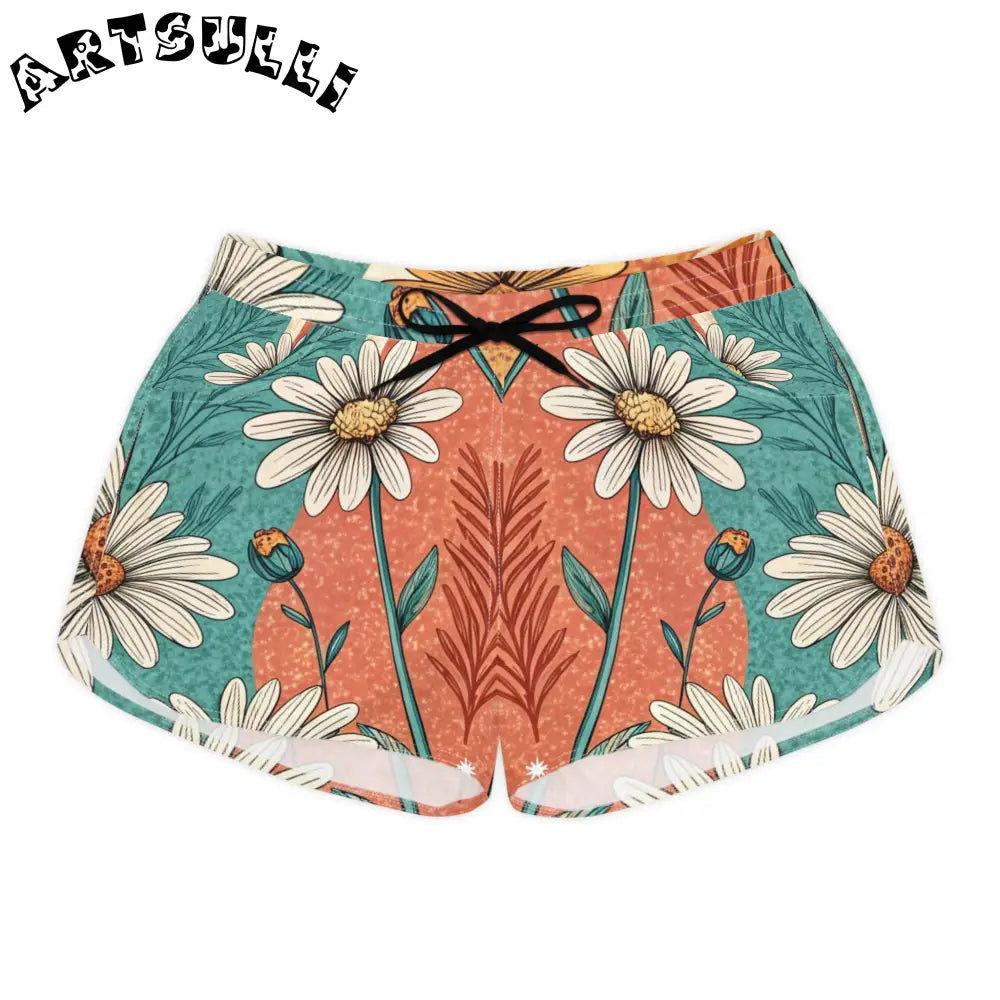 JAKKOUTTHEBXX Retro Daisy Dream Women’s Casual Shorts (AOP)