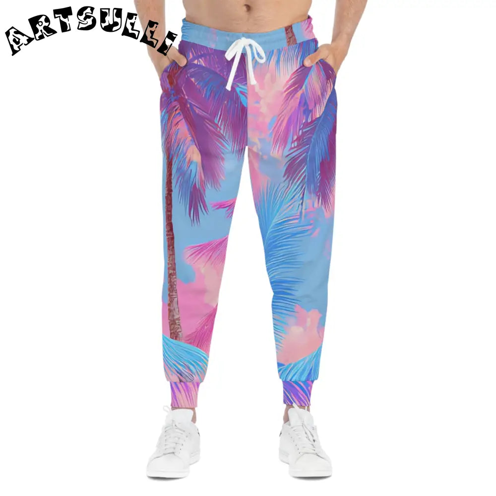 JAKKOUTTHEBXX Ethereal Pastel Palms Athletic Joggers (AOP)