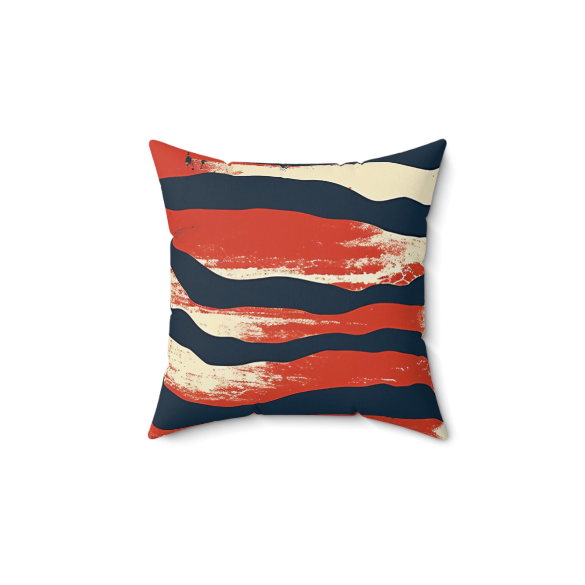 Camo Tiger Stripes Faux Suede Square Pillow, Artsulli - Art is Long, Life is Short, Home Decor, Size, 14" × 14", , , , , 17571540069344