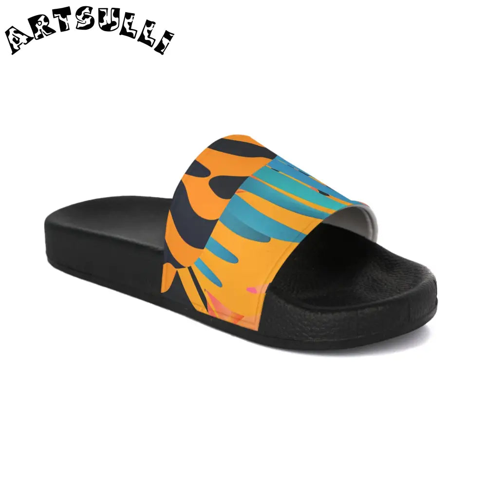 JAKKOUTTHEBXX Custom Touch Leaves x Tiger Slide Sandals 2025
