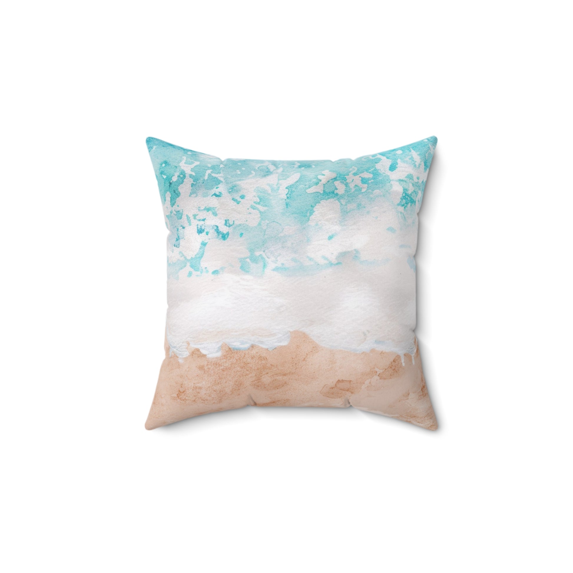 Seashore Spun Polyester Square Pillow, Artsulli - Art is Long, Life is Short, Home Decor, , , , , , , 