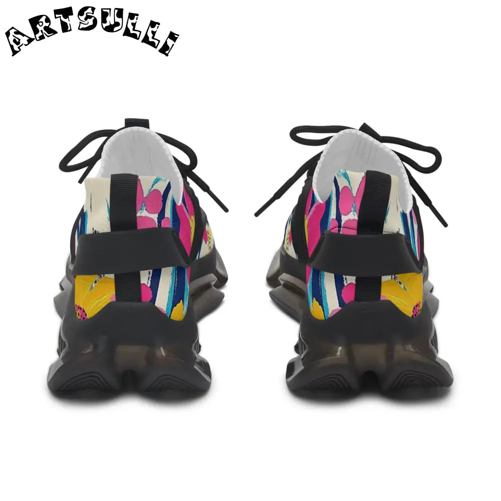 JAKKOUTTHEBXX Dayglo Floral Stripes Multi-Color Women’s Mesh