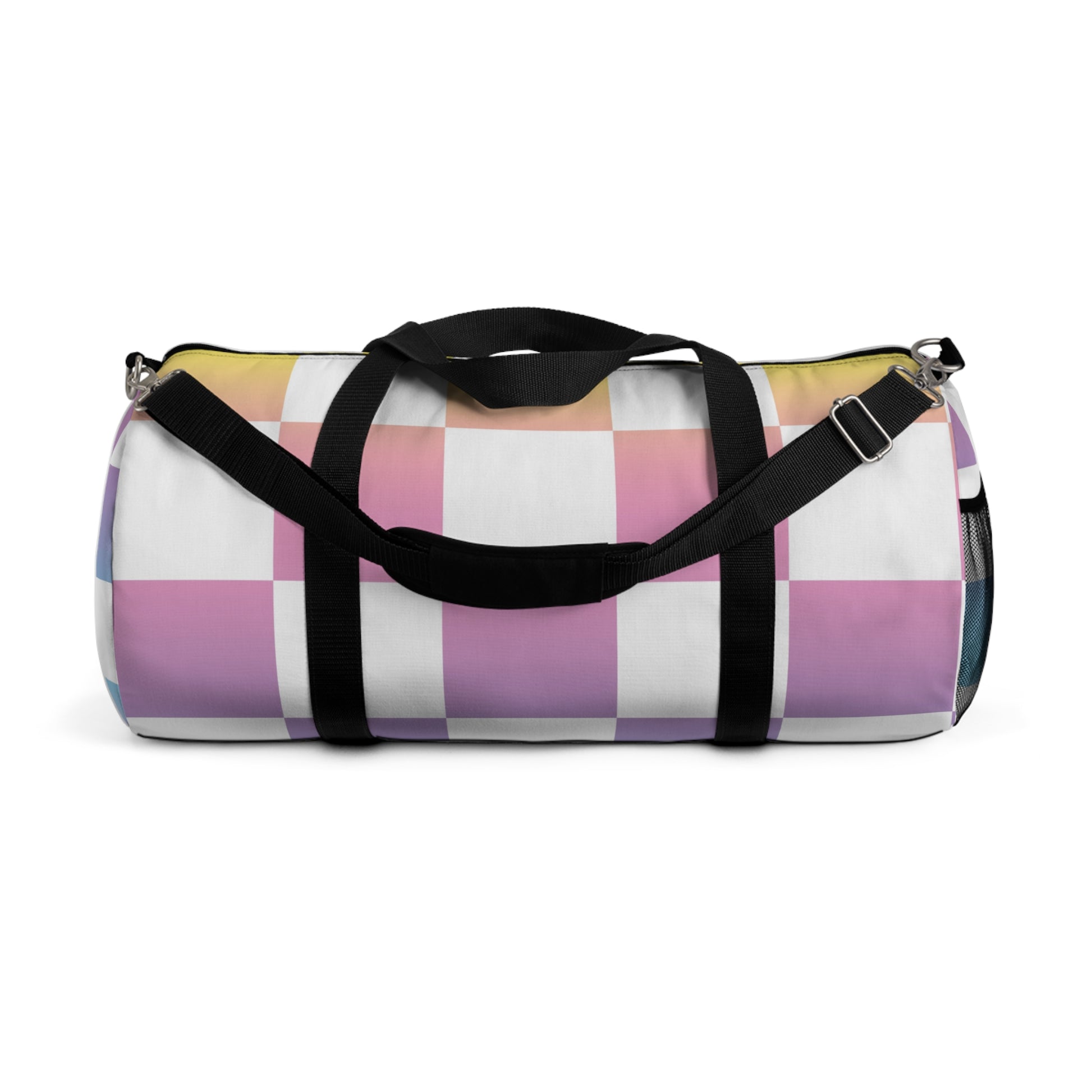 Vaporwave Check II Duffel Bag, Artsulli - Art is Long, Life is Short, Bags, Size, Large, , , , , 14111201838902318317