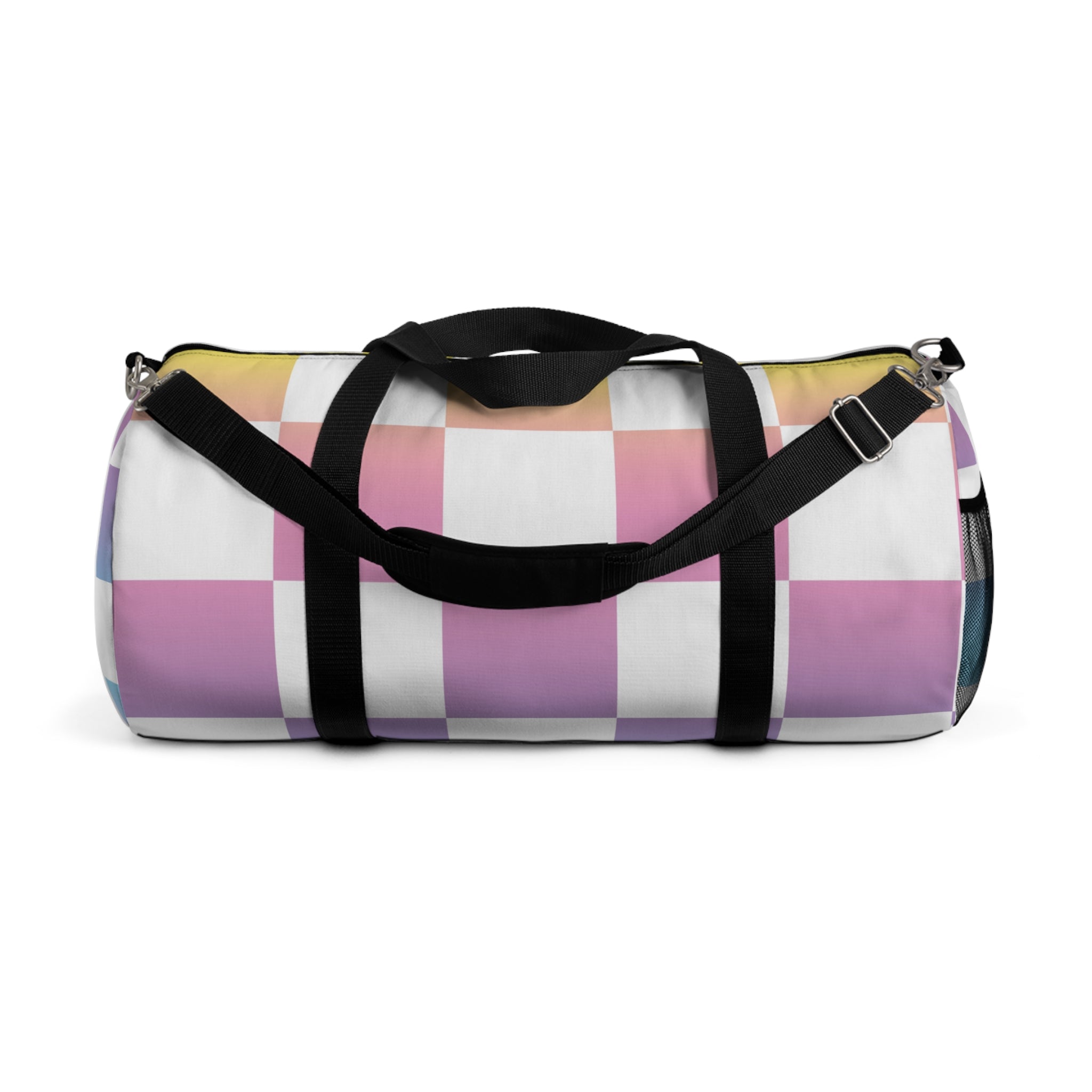 Vaporwave Check II Duffel Bag, Artsulli - Art is Long, Life is Short, Bags, Size, Large, , , , , 14111201838902318317