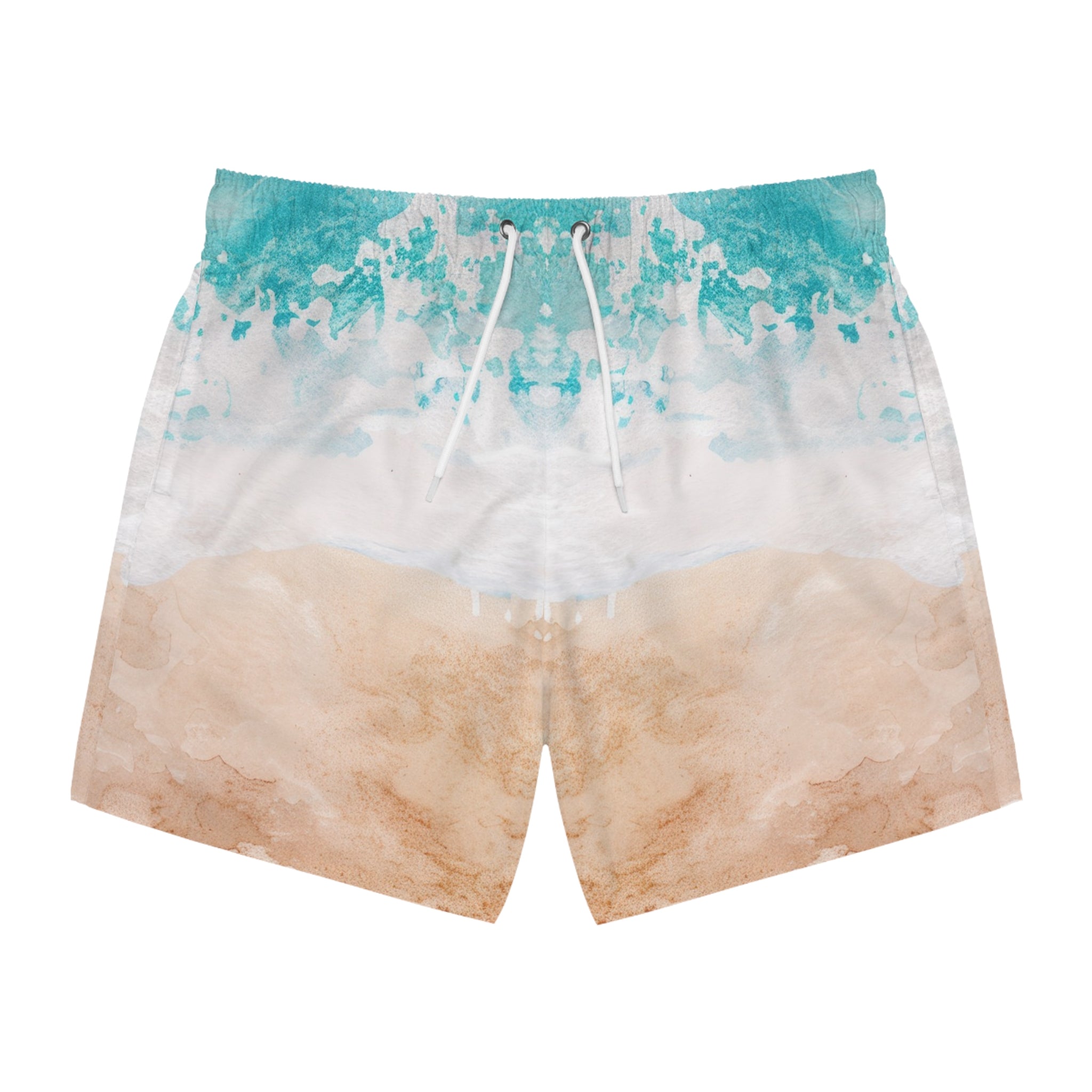 Seashore Swim Trunks (AOP), Artsulli - Art is Long, Life is Short, All Over Prints, Size, XS, Color, Seam thread color automatically matched to design, , , 10053908550722099050