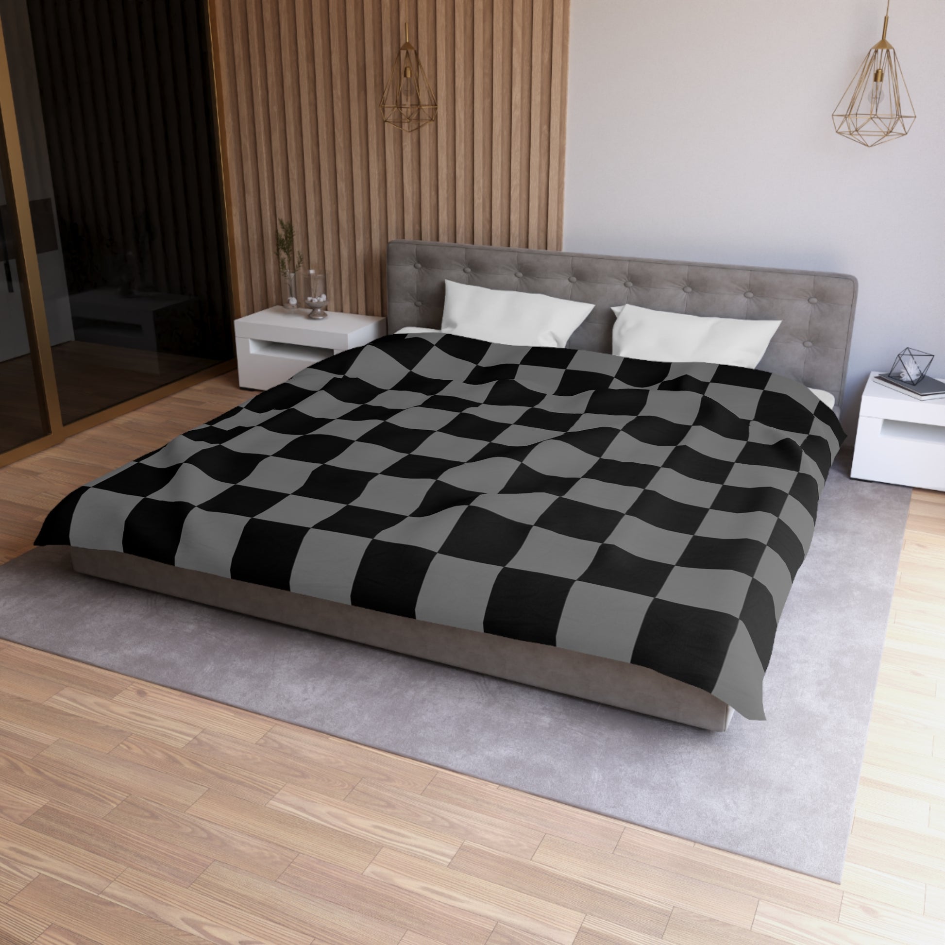 8K Void Surfer Microfiber Duvet Cover, Artsulli - Art is Long, Life is Short, Home Decor, , , , , , , 