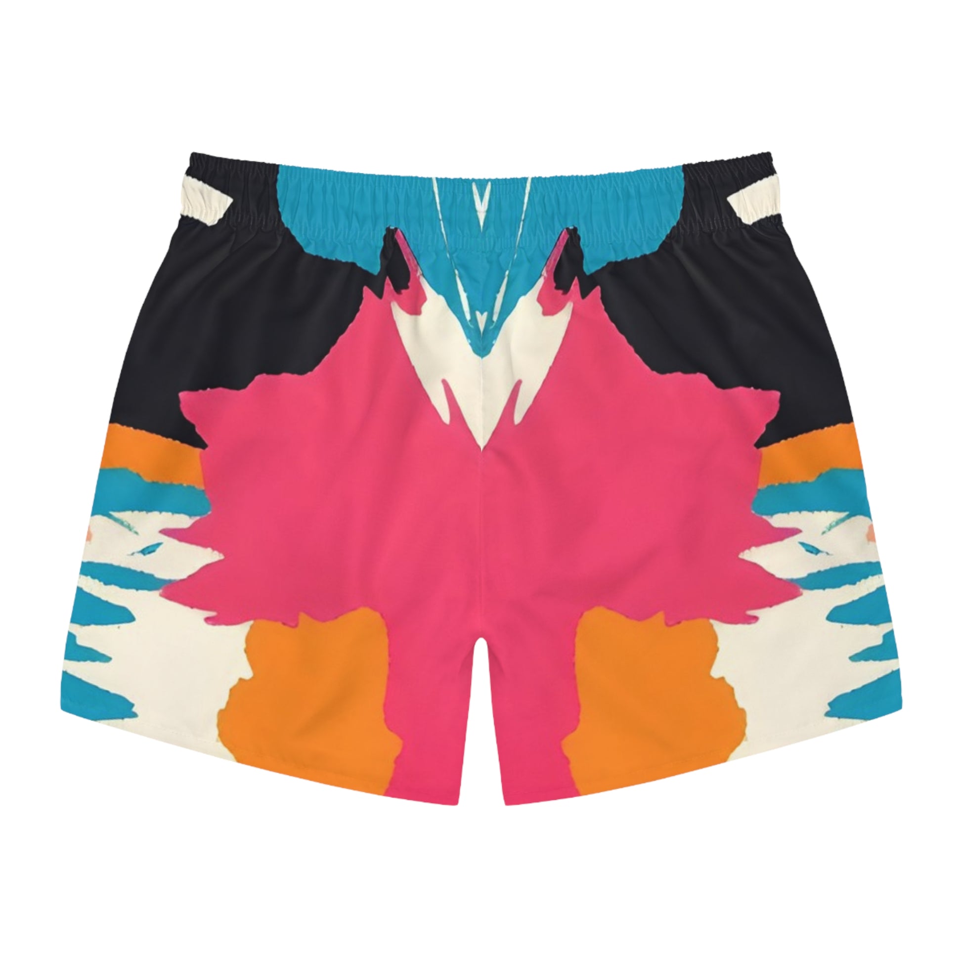 Wild Brush Strokes x Animal Print Multi-Color Swim Trunks (AOP), Artsulli - Art is Long, Life is Short, All Over Prints, , , , , , , 
