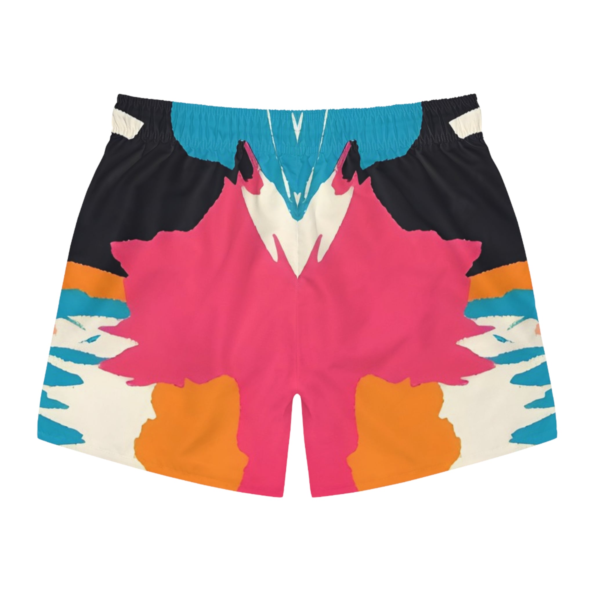 Wild Brush Strokes x Animal Print Multi-Color Swim Trunks (AOP), Artsulli - Art is Long, Life is Short, All Over Prints, , , , , , , 