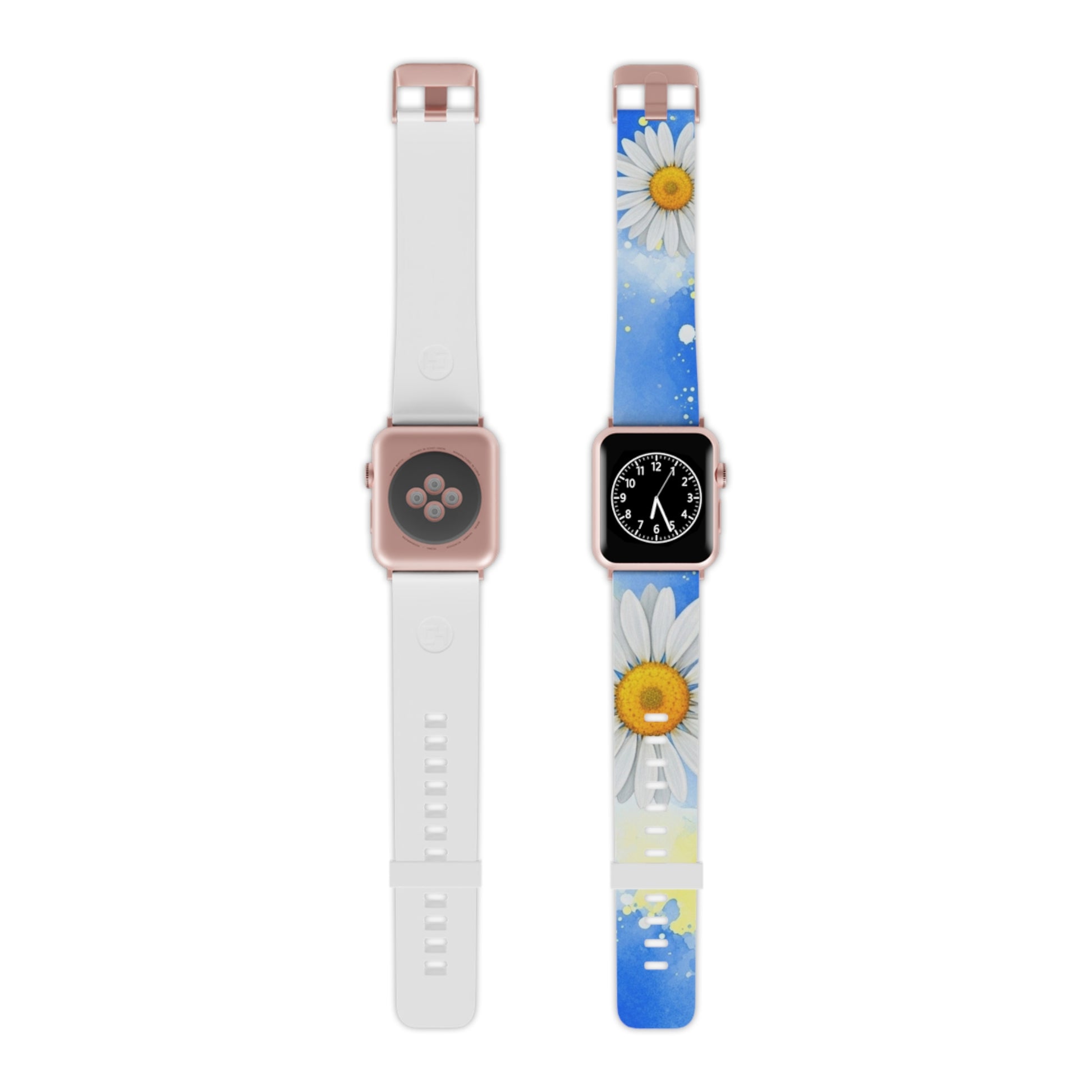 Daisies Watch Band for Apple Watch, Artsulli - Art is Long, Life is Short, Accessories, Size, 8'' × 0.75'' / 38 - 40 mm, Color, Rose Gold, , , 30899415948137205052
