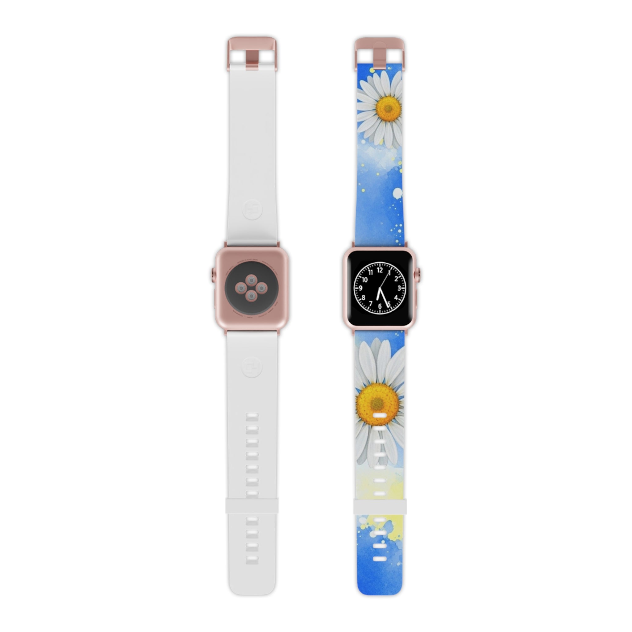 Daisies Watch Band for Apple Watch, Artsulli - Art is Long, Life is Short, Accessories, Size, 8'' × 0.75'' / 38 - 40 mm, Color, Rose Gold, , , 30899415948137205052