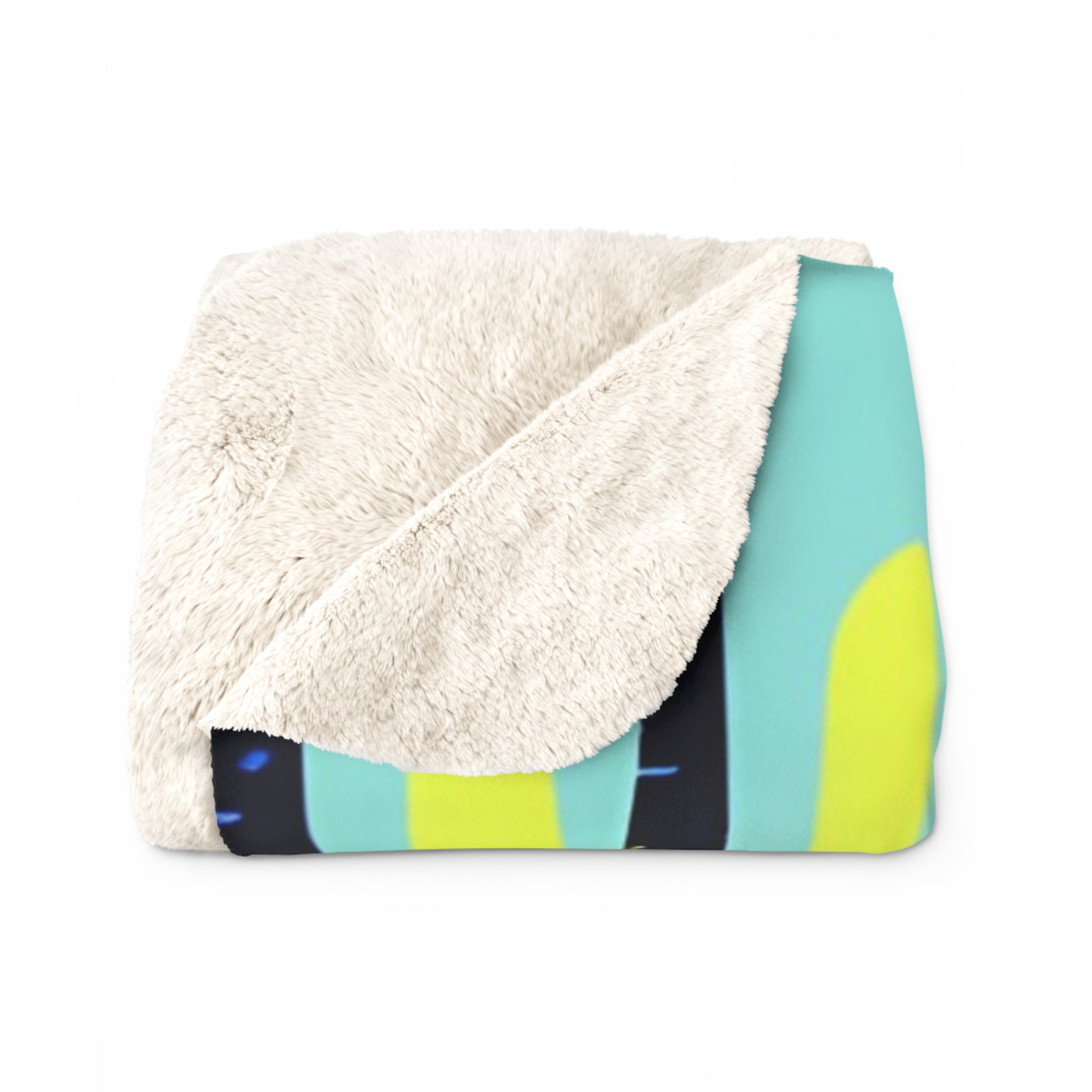 Dark Neon Rainforest Sherpa Fleece Blanket, Artsulli - Art is Long, Life is Short, Home Decor, , , , , , , 