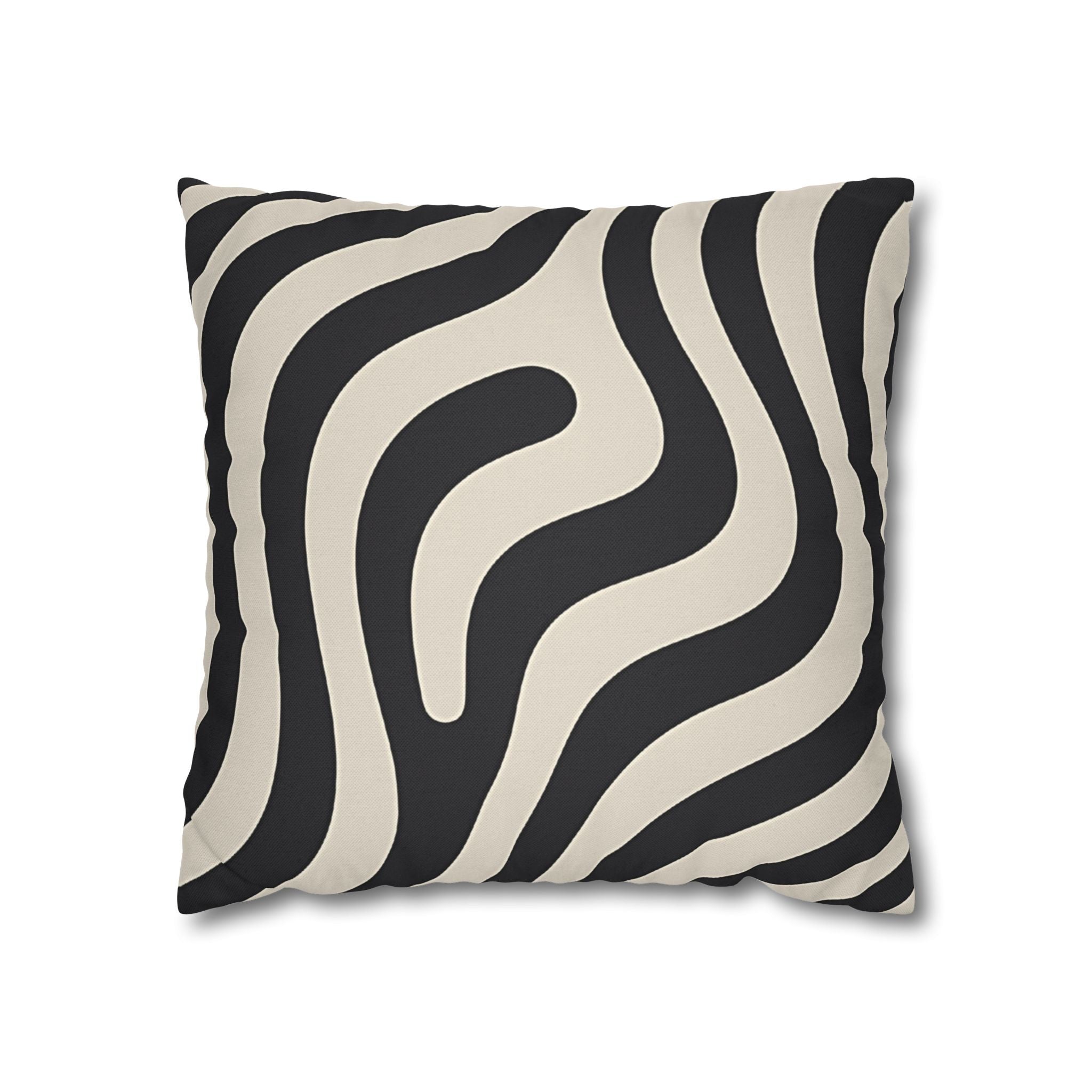 Spun Polyester Square Pillowcase