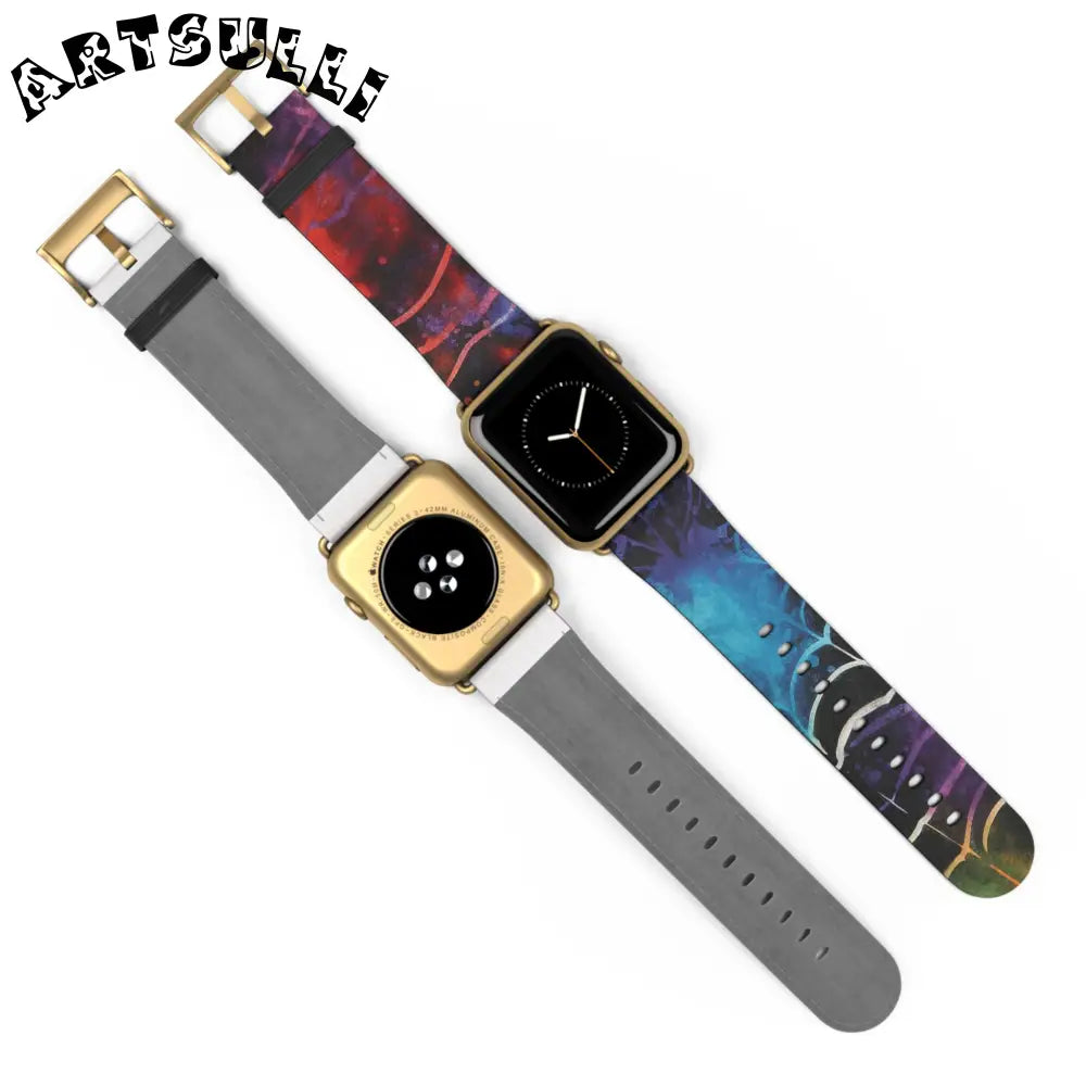 JAKKOUTTHEBXX Spider Web Faux Leather Watch Band 2025
