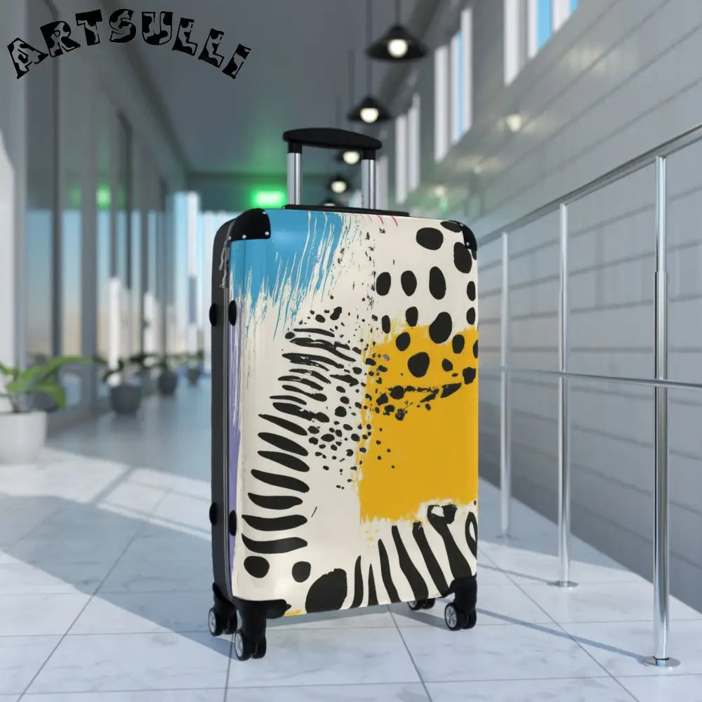 JAKKOUTTHEBXX Rae Zebra Rhapsody Suitcase JAKKOUTTHEBXX Artsulli