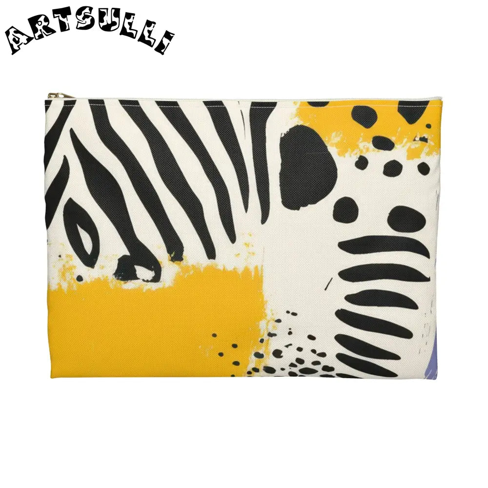 JAKKOUTTHEBXX Rae Zebra Rhapsody Accessory Pouch JAKKOUTTHEBXX