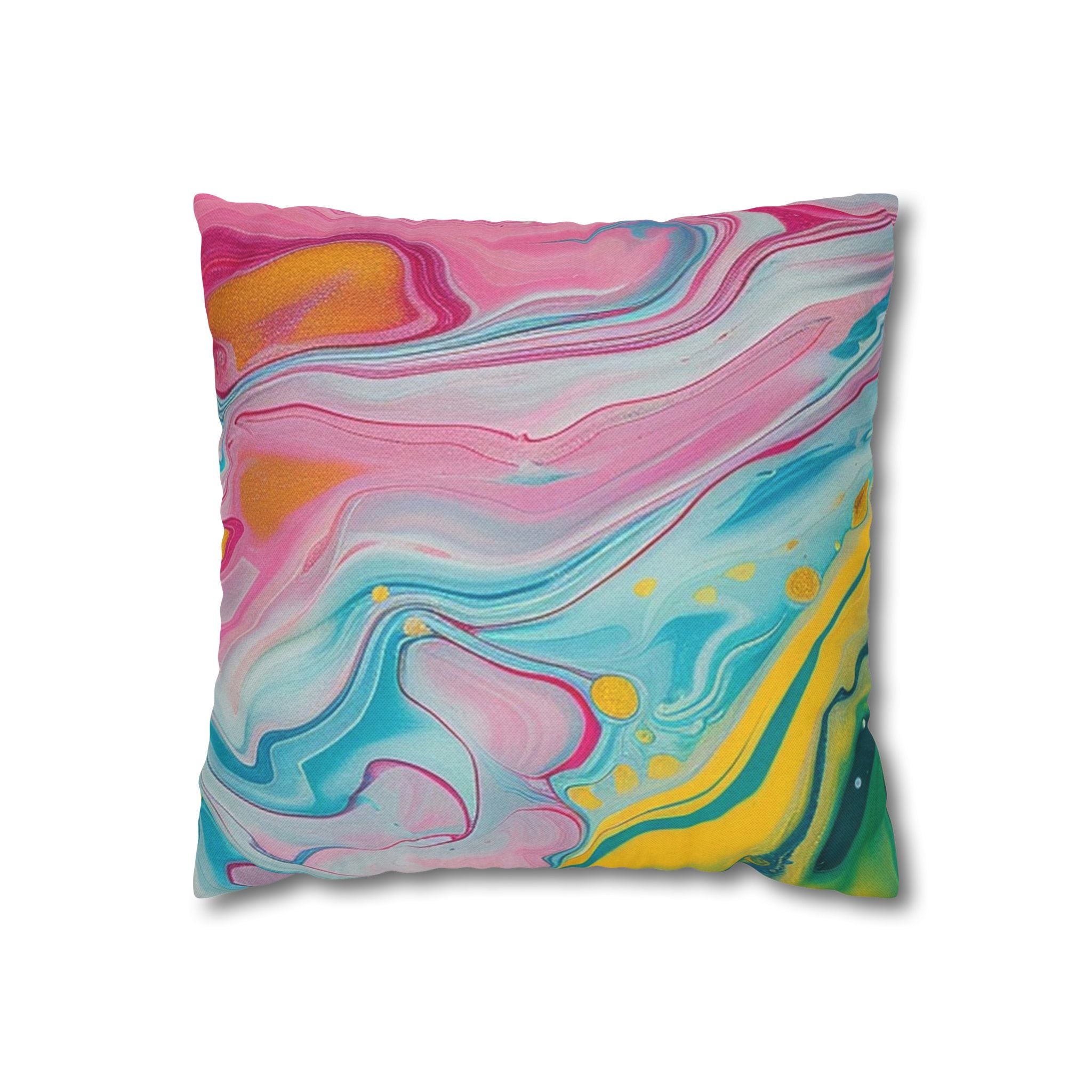 Spun Polyester Square Pillowcase