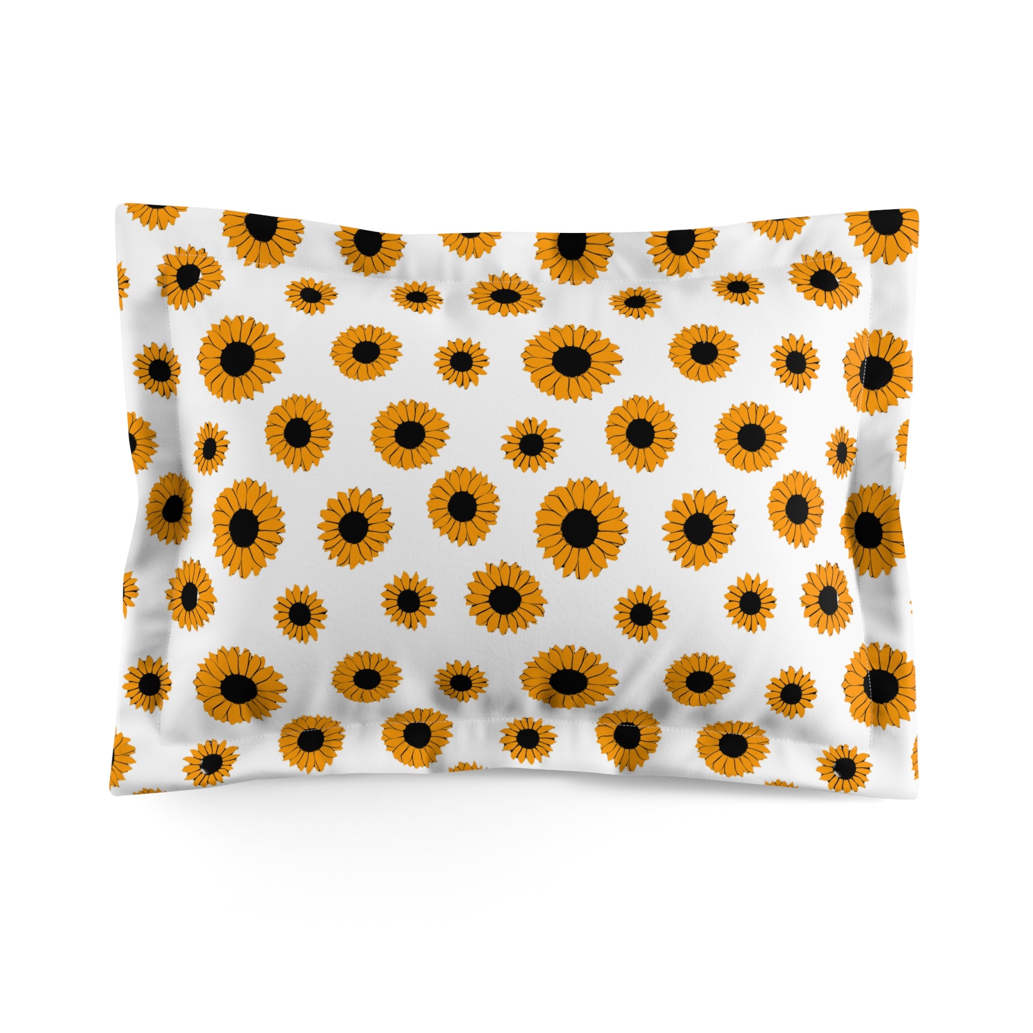 Sunflowers Microfiber Pillow Sham, Artsulli - Art is Long, Life is Short, Home Decor, Size, Standard, , , , , 12082427831394