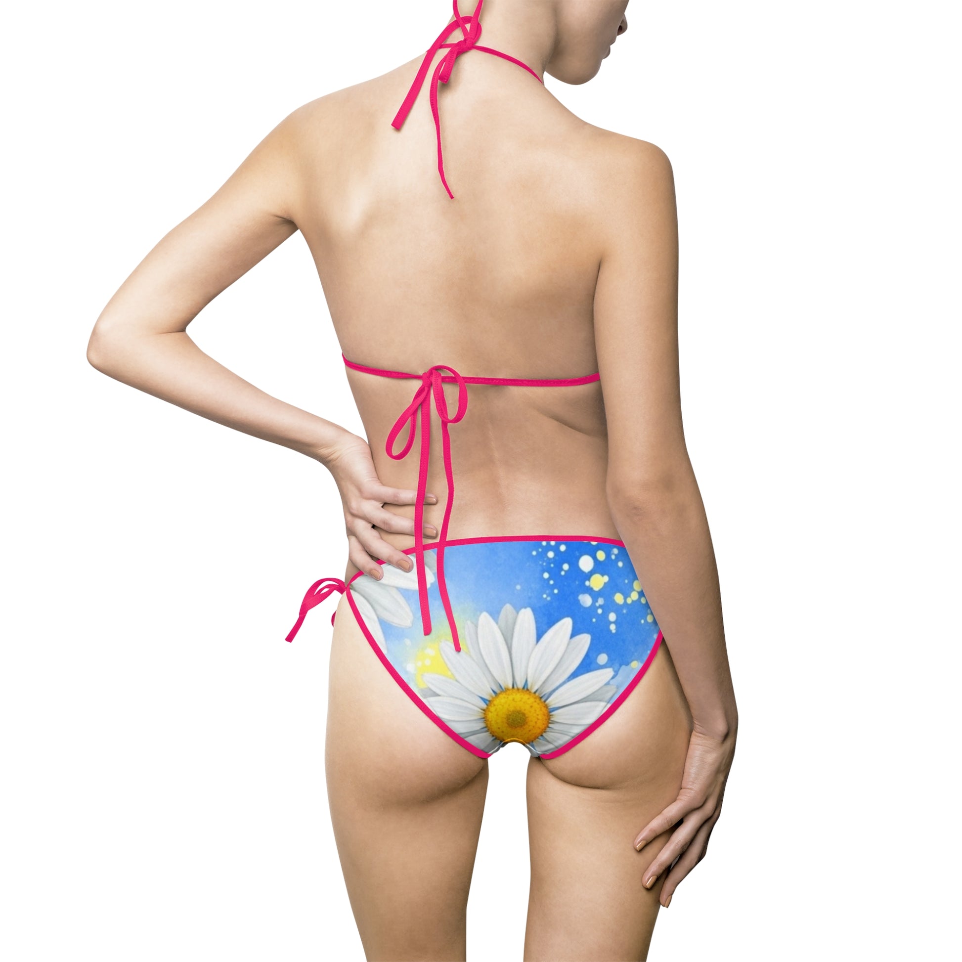 Daisies Women's Bikini Swimsuit (AOP), Artsulli - Art is Long, Life is Short, All Over Prints, , , , , , , 