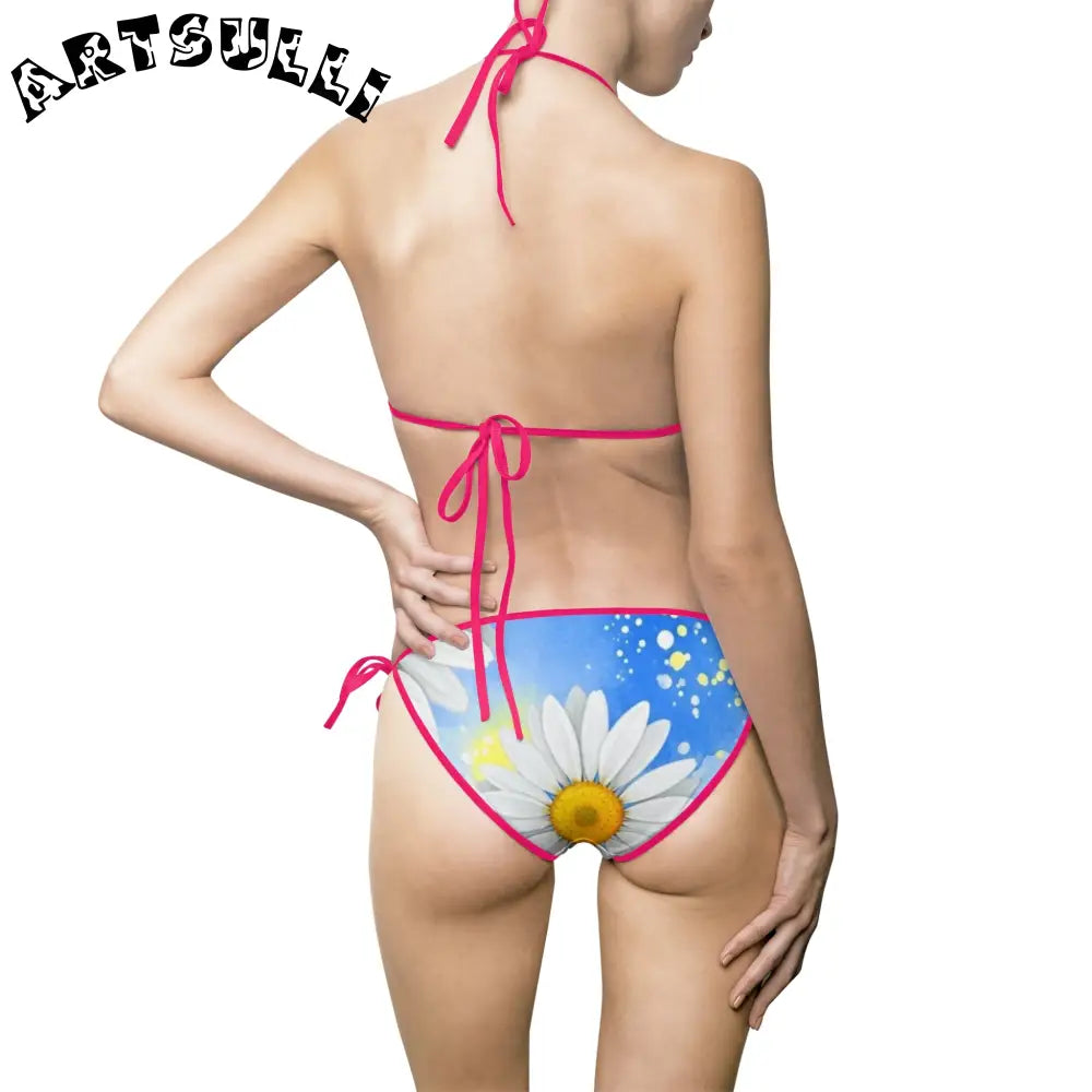 JAKKOUTTHEBXX Daisies Women’s Bikini Swimsuit (AOP) JAKKOUTTHEBXX
