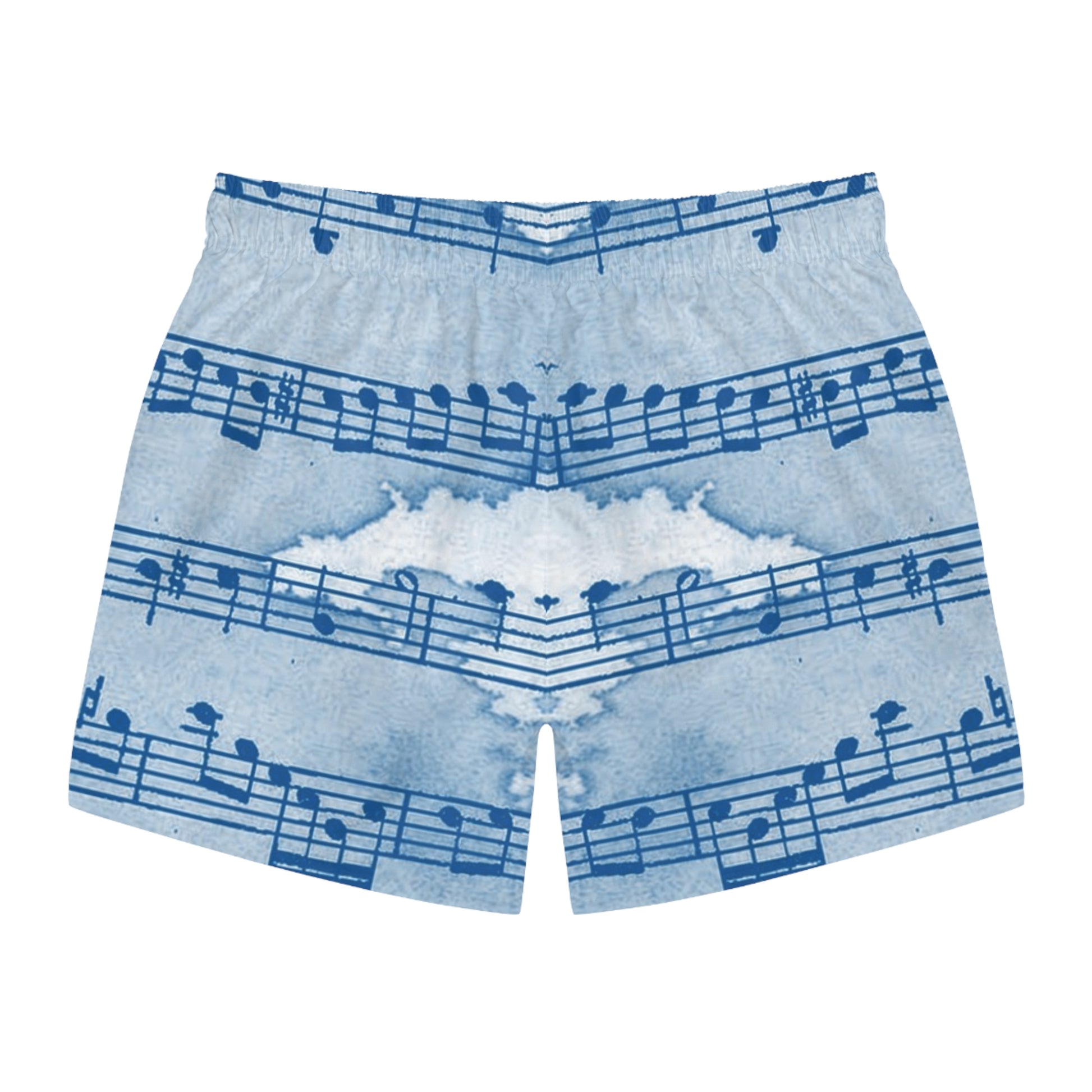 Drip Spill Type Beat Sheet Music Blue Swim Trunks (AOP), Artsulli - Art is Long, Life is Short, All Over Prints, , , , , , , 