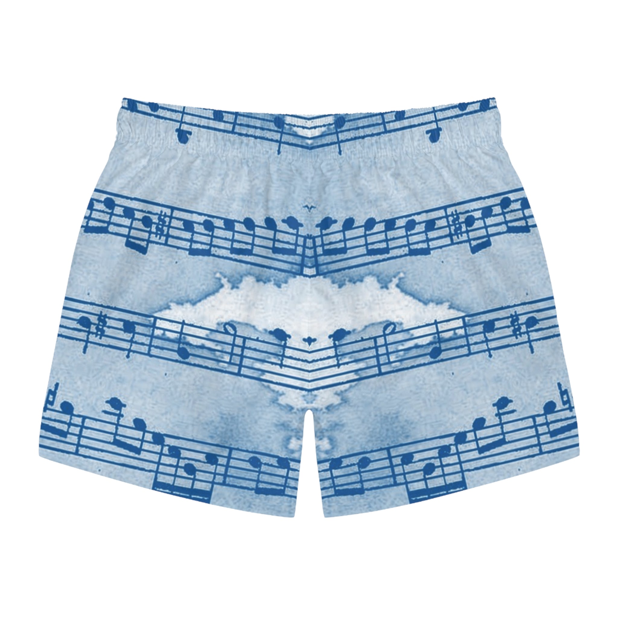 Drip Spill Type Beat Sheet Music Blue Swim Trunks (AOP), Artsulli - Art is Long, Life is Short, All Over Prints, , , , , , , 