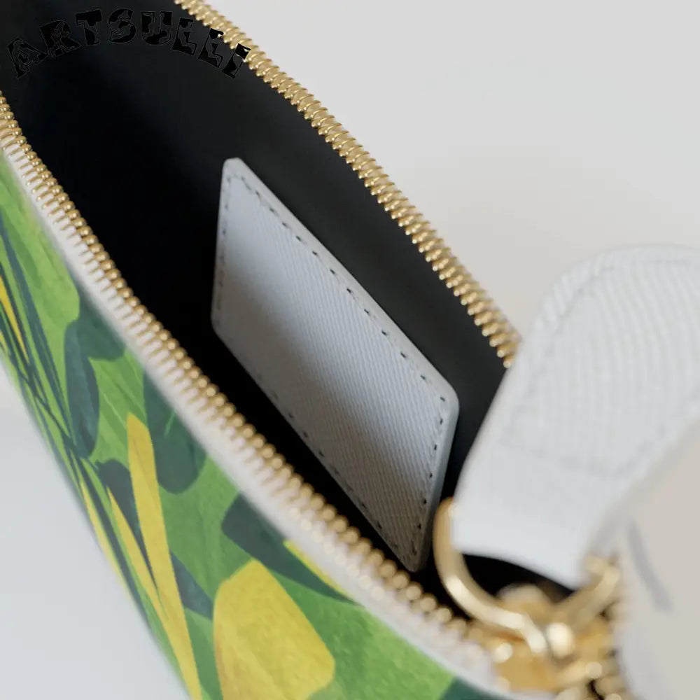 JAKKOUTTHEBXX Tropical Leaf Mini Clutch Bag JAKKOUTTHEBXX Artsulli