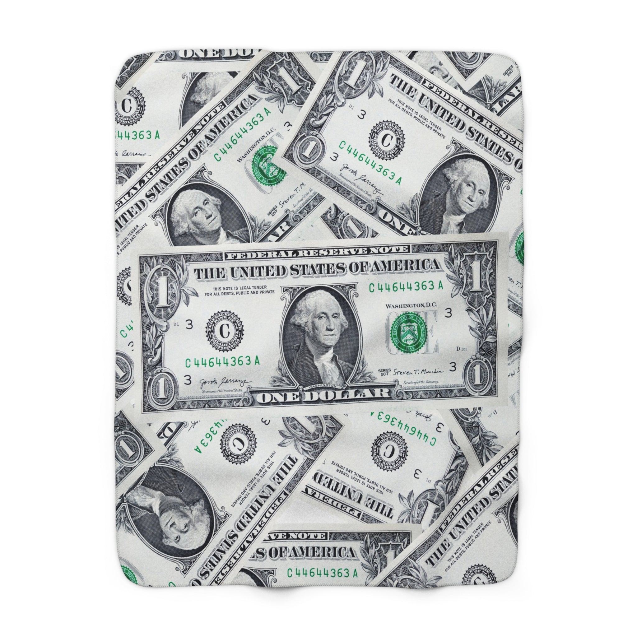 Money Collage Sherpa Fleece Blanket, Artsulli - Art is Long, Life is Short, Home Decor, Size, 50" × 60", , , , , 83535747277139