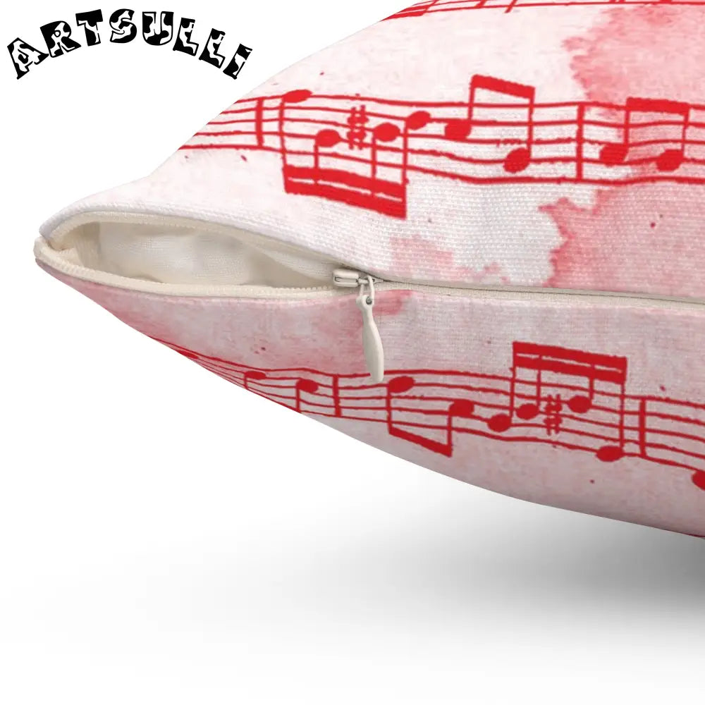 JAKKOUTTHEBXX Pink Music Notes Double Sided Room Accent Pillow 2025