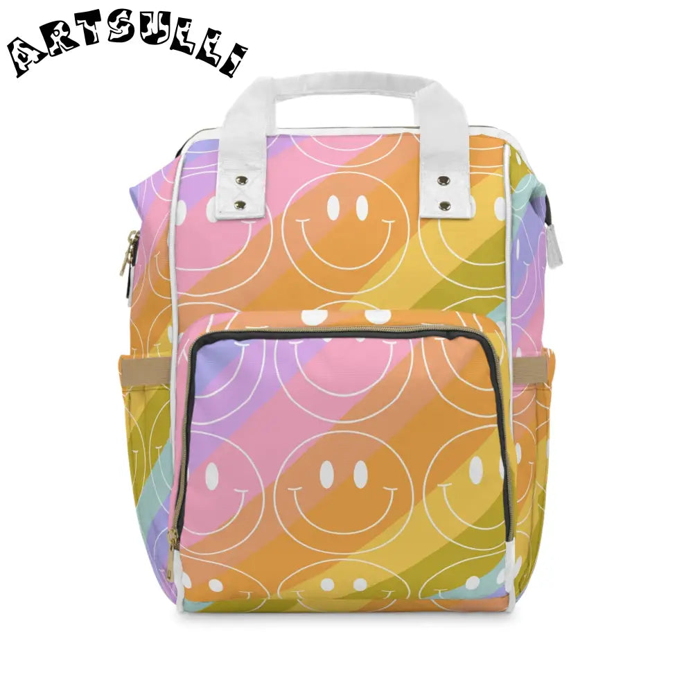 JAKKOUTTHEBXX Smiley Face x Rainbow Stripes Multi-Color