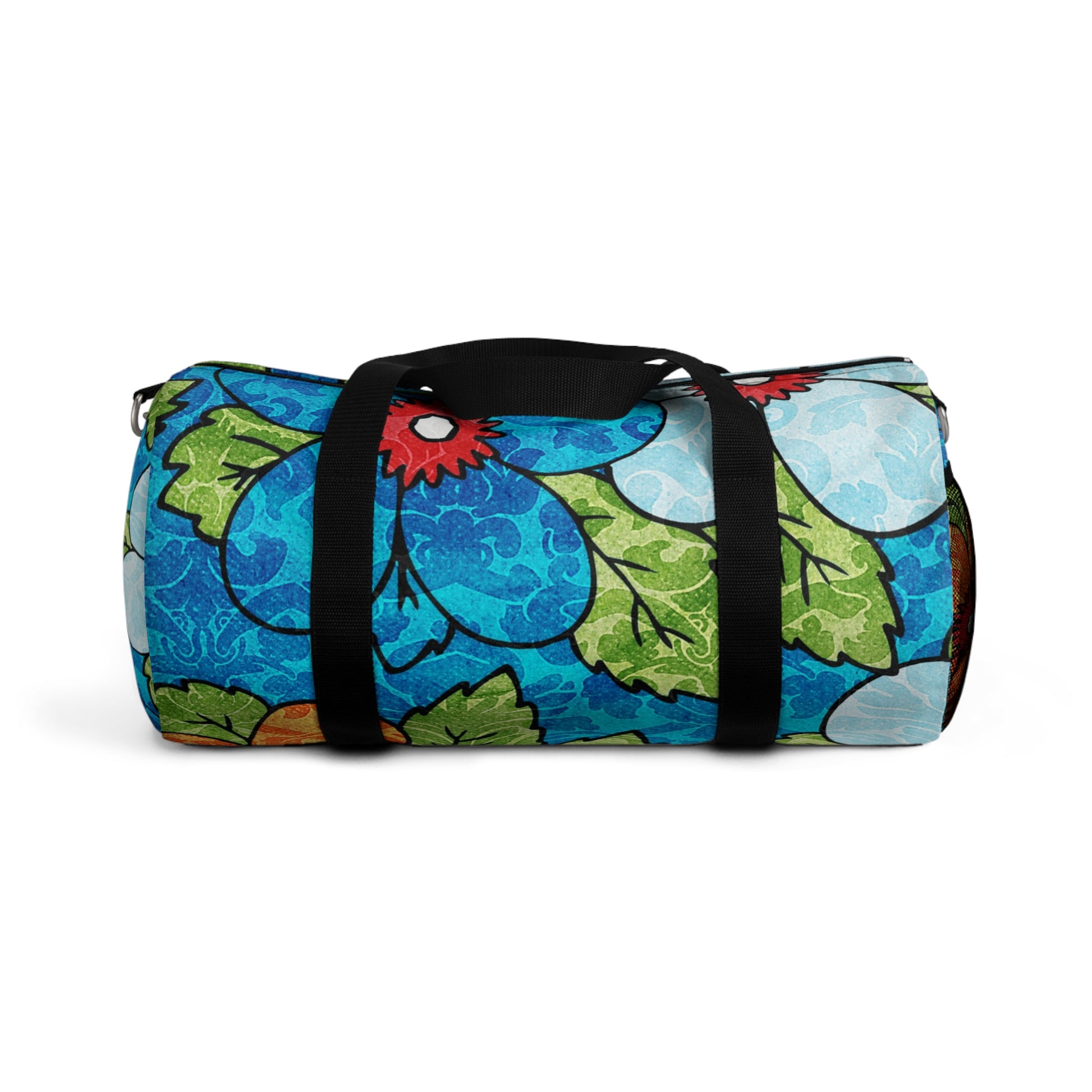 Blue Orange Groovy Duffel Bag, Artsulli - Art is Long, Life is Short, Bags, Size, Small, , , , , 19860265112194323745