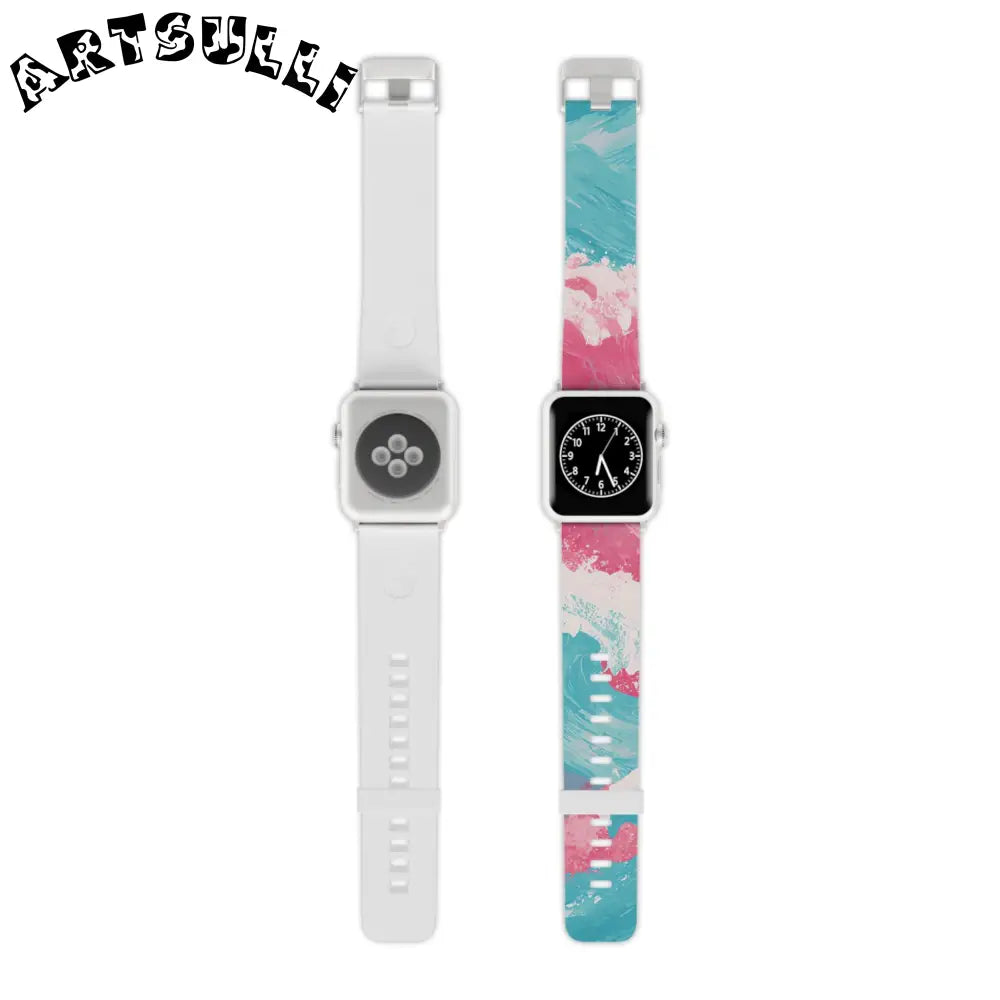 JAKKOUTTHEBXX The Great Pastelwave Pink and Blue Watch Band