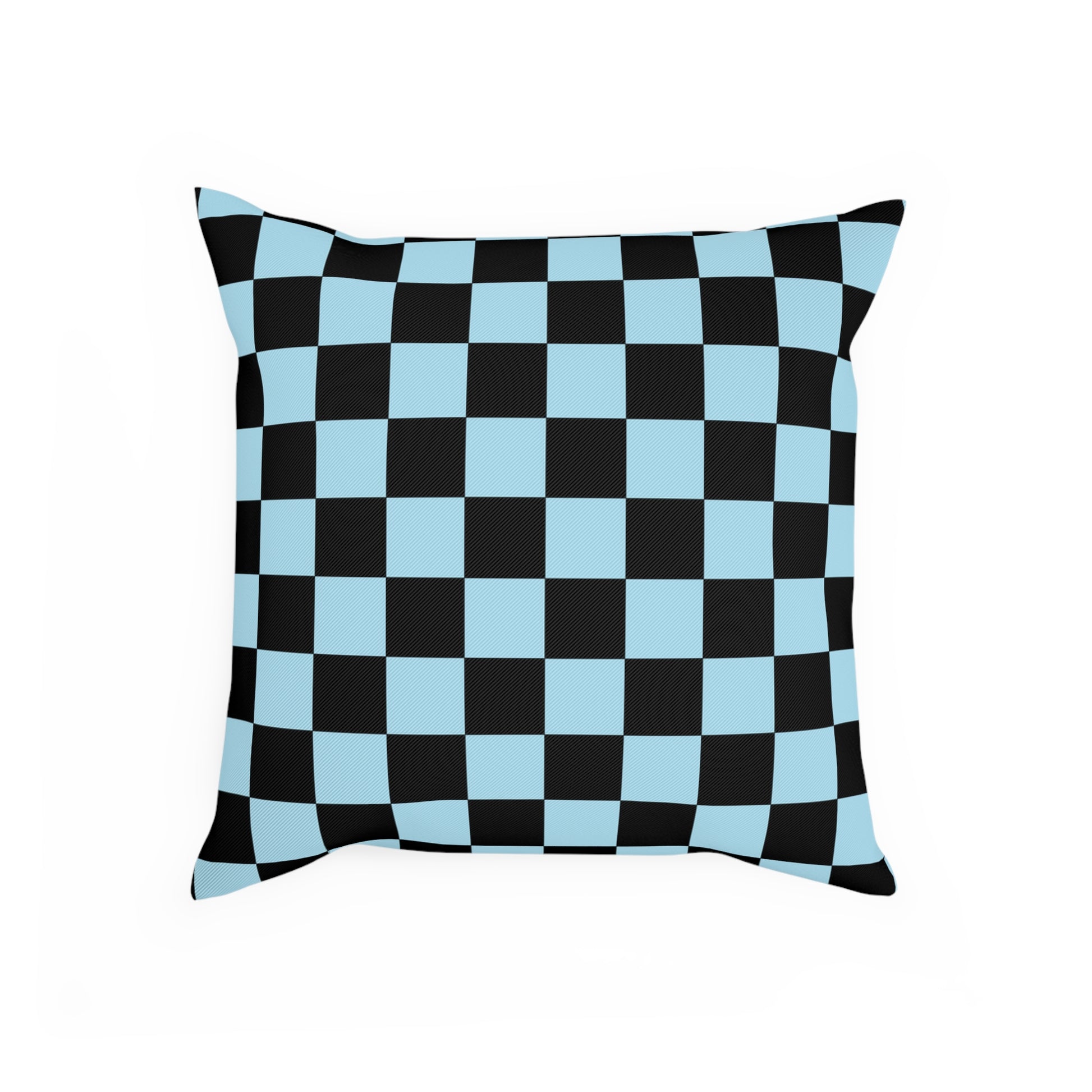 Checkerboard Black and Blue Cushion, Artsulli - Art is Long, Life is Short, Home Decor, , , , , , , 