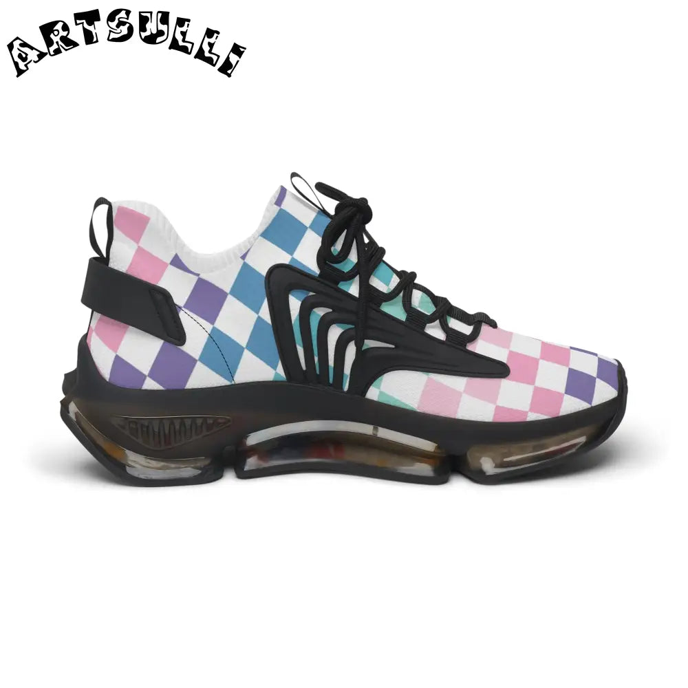 JAKKOUTTHEBXX Vaporwave Rainbow Checkerboard Multi-Color Women’s