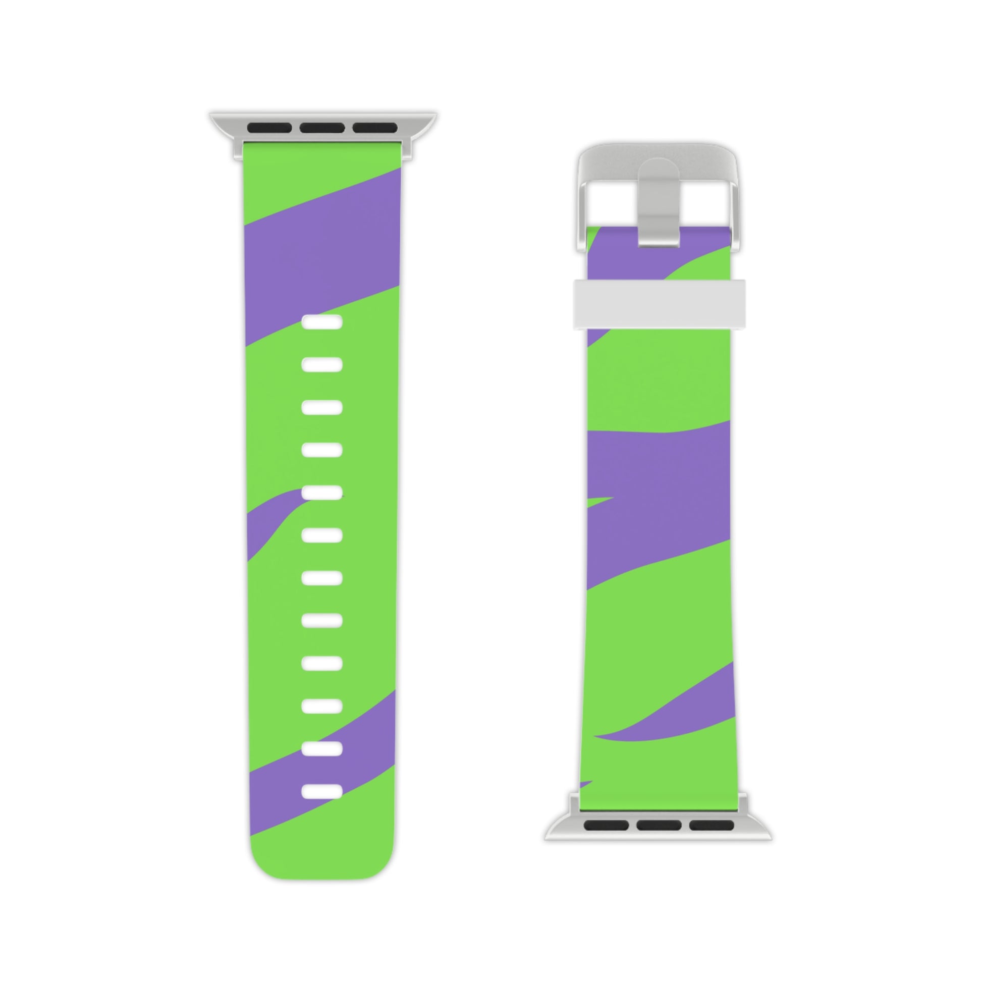 Tyrannosaurus Print Green and Purple Watch Band for Apple Watch, Artsulli - Art is Long, Life is Short, Accessories, , , , , , , 