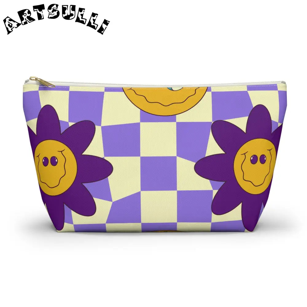 JAKKOUTTHEBXX Trippy Flower Power Motifs Accessory Pouch w T-bottom