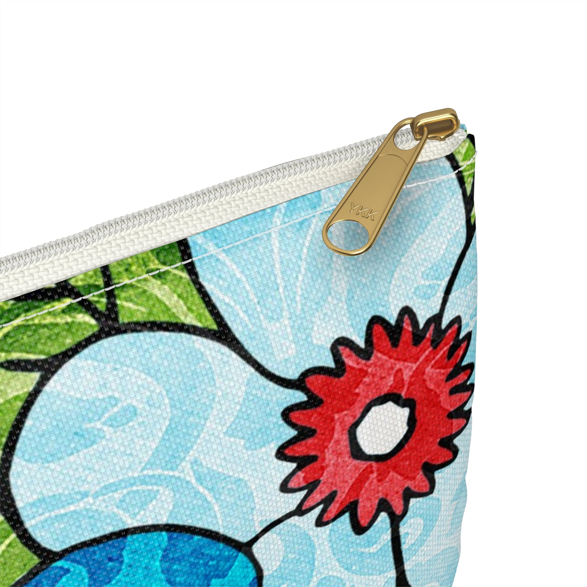 Blue Orange Groovy Accessory Pouch, Artsulli - Art is Long, Life is Short, Bags, , , , , , , 