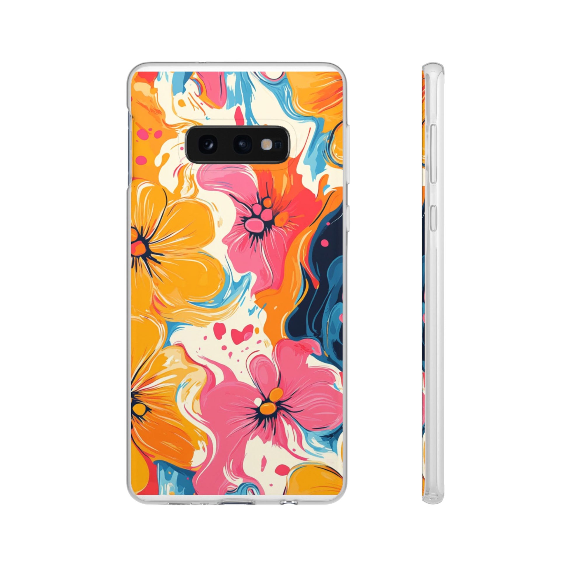 Vibrant Abstract Floral Flexi Case, Artsulli - Art is Long, Life is Short, Phone Case, Size, Samsung Galaxy S10E, , , , , 11120781431971749547