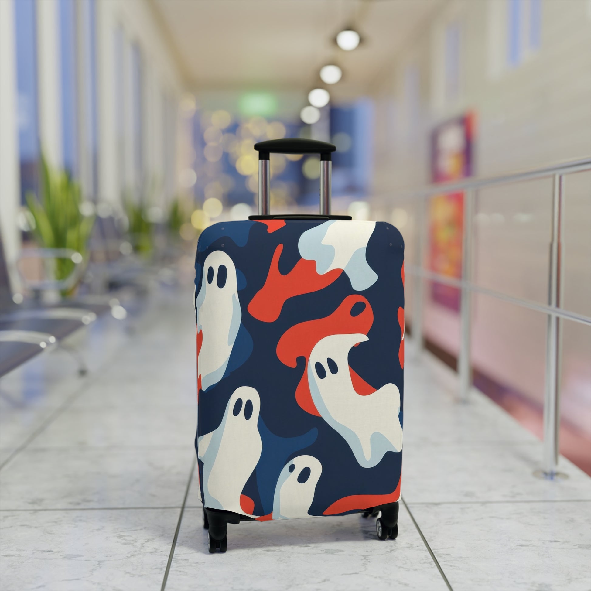 Camo Ghosts Luggage Cover, Artsulli - Art is Long, Life is Short, Accessories, , , , , , , 