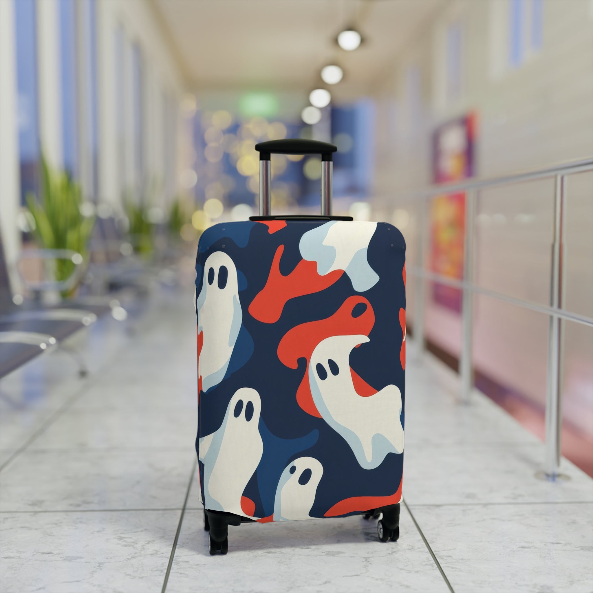 Camo Ghosts Luggage Cover, Artsulli - Art is Long, Life is Short, Accessories, , , , , , , 
