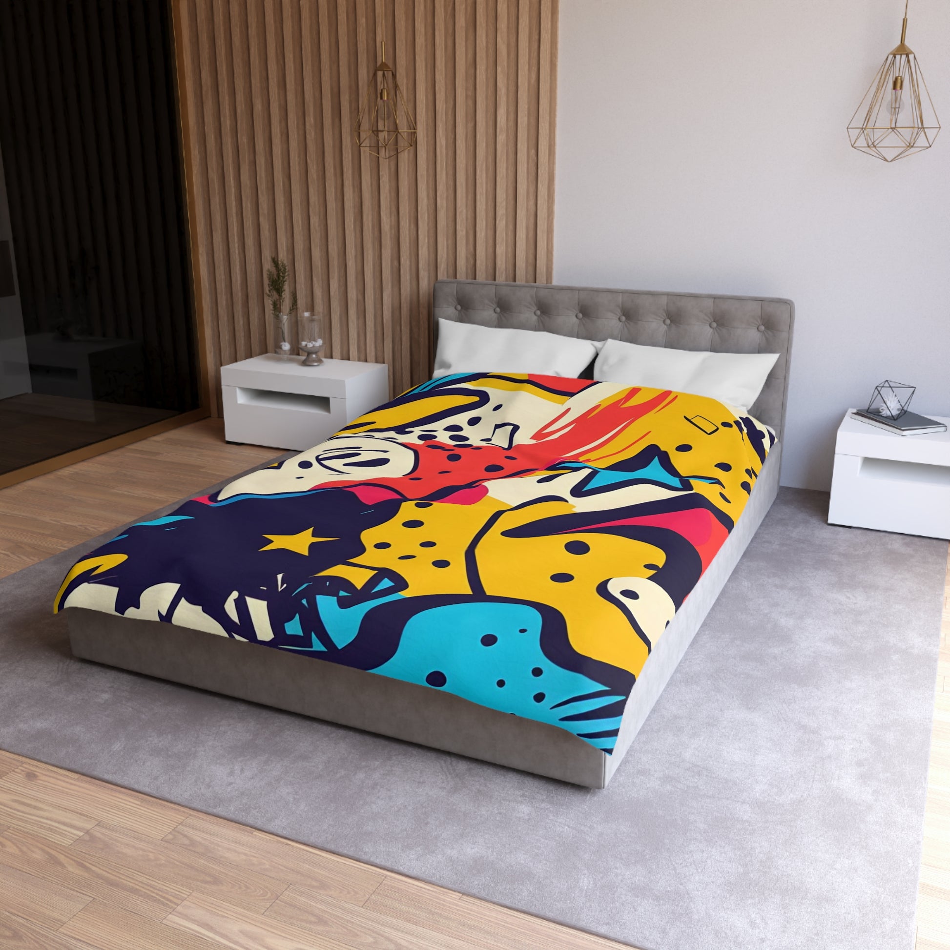 Comic x Pop Art Microfiber Duvet Cover, Artsulli - Art is Long, Life is Short, Home Decor, , , , , , , 