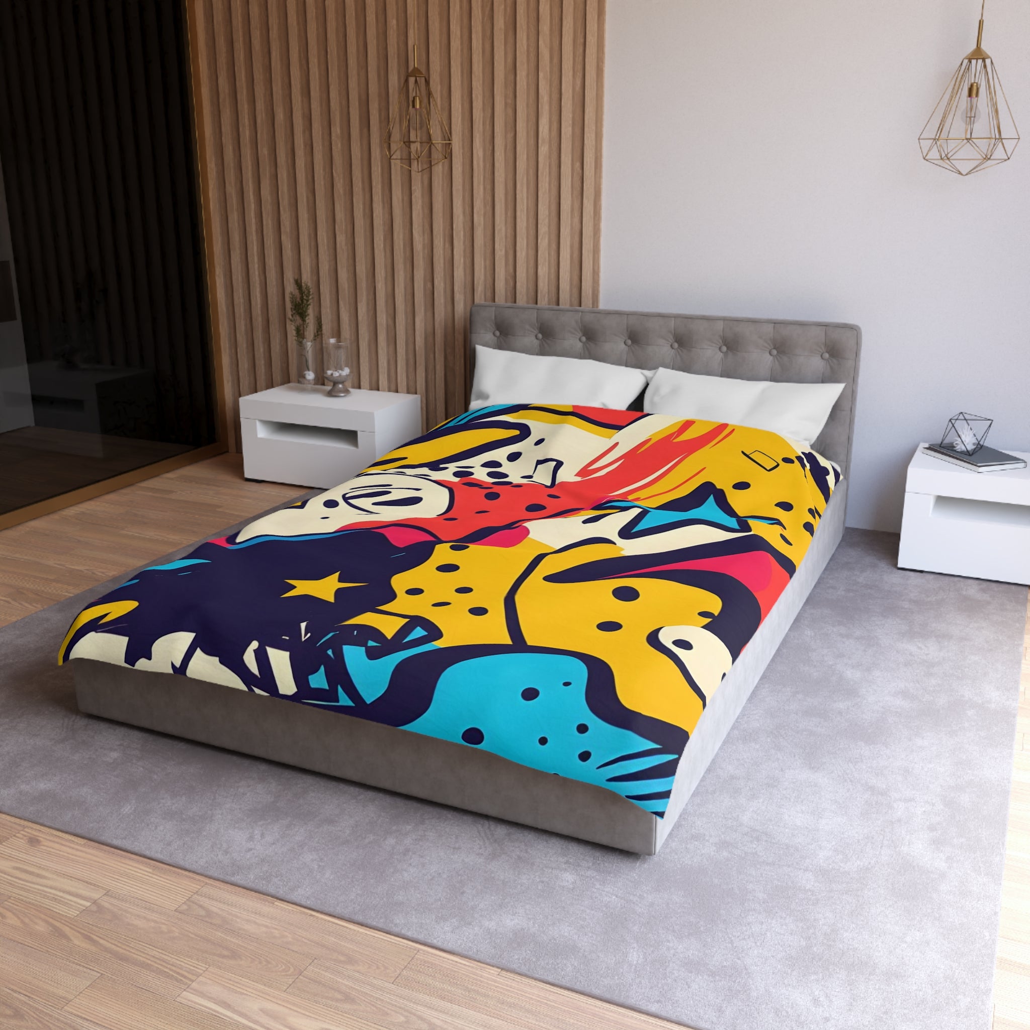 Comic x Pop Art Microfiber Duvet Cover, Artsulli - Art is Long, Life is Short, Home Decor, , , , , , , 
