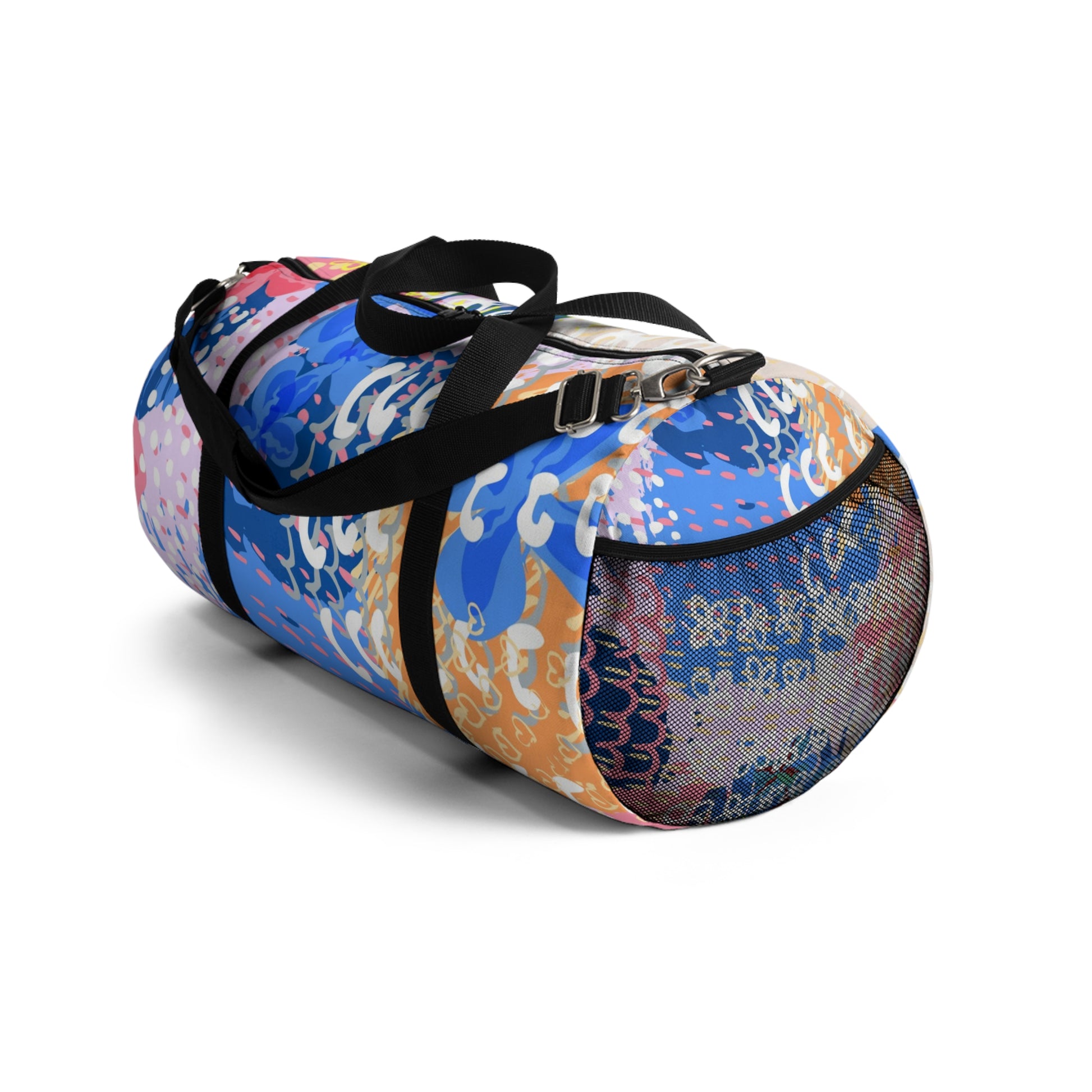 Flowers x Doodles x Hearts Multi-Color Duffel Bag, Artsulli - Art is Long, Life is Short, Bags, , , , , , , 